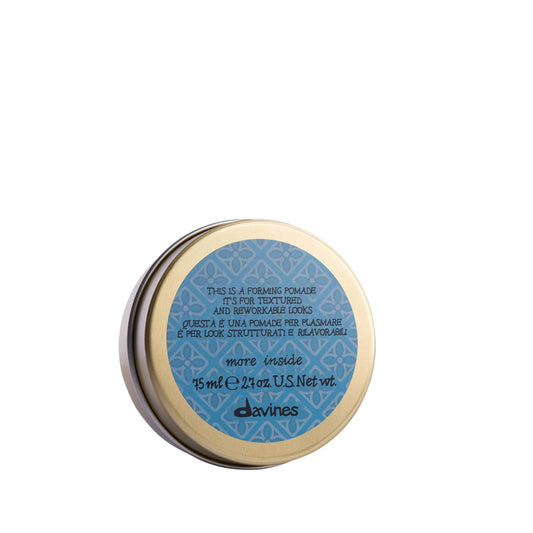 White Smoke Davines This Is A Forming Pomade, Medium Hold Structure & Workability - Lightweight Formula for Short Hair Styling - Natural Shine & Memory Effect, 2.54 Fl Oz