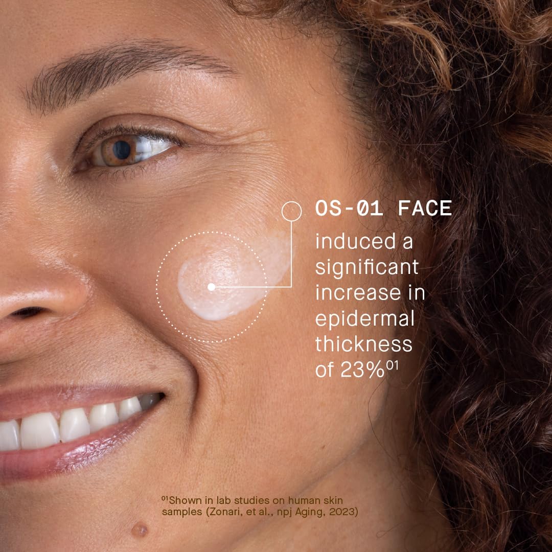 Black OneSkin FACE OS-01 Peptide Topical Supplement | Skin Longevity Age Reversal Moisturizer | Safe for Sensitive Skin, Fragrance-Free, 50 mL / 1.7 oz