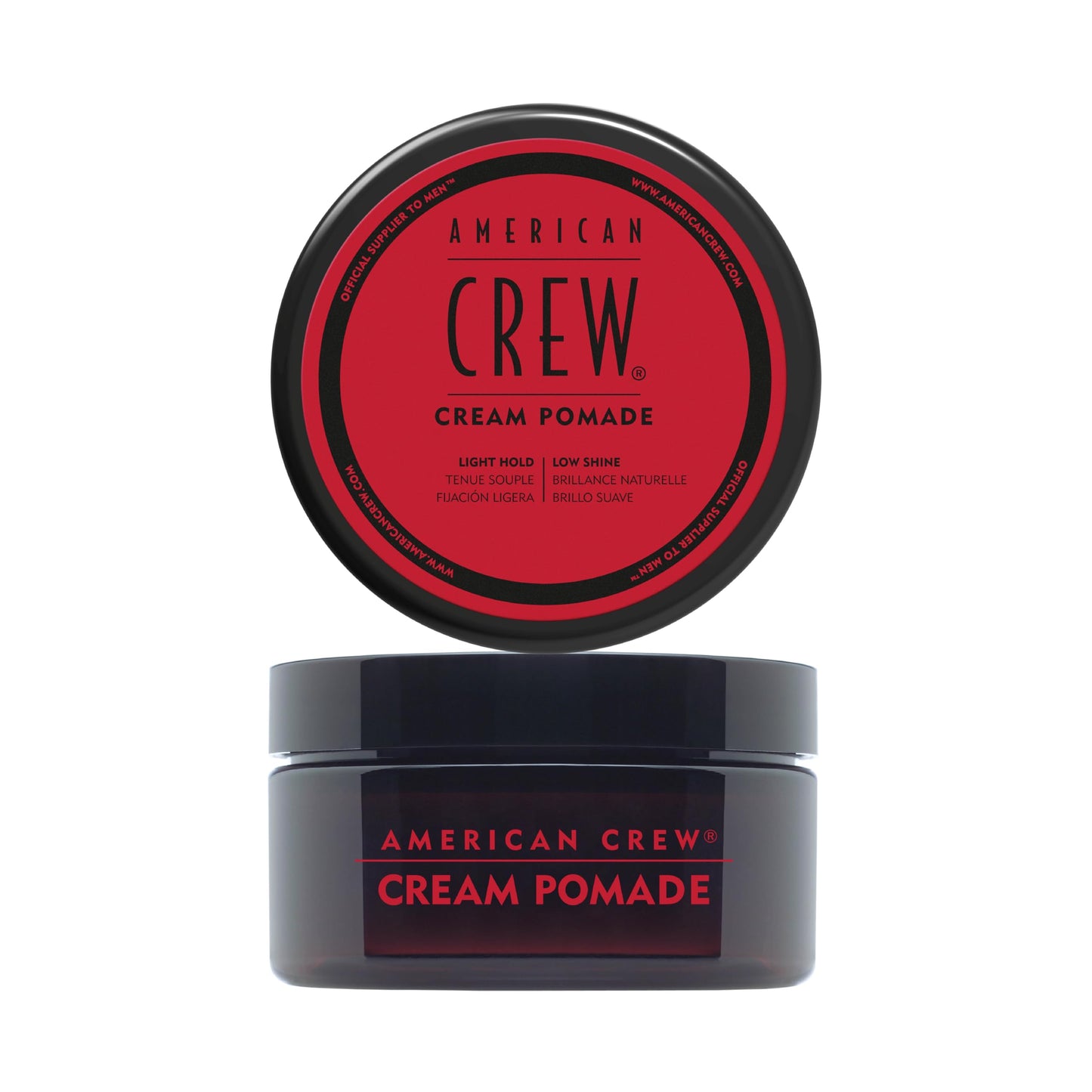 White Smoke American Crew Men's Hair Pomade (OLD VERSION), Like Hair Gel with Light Hold & Low Shine, 3 Oz (Pack of 1)