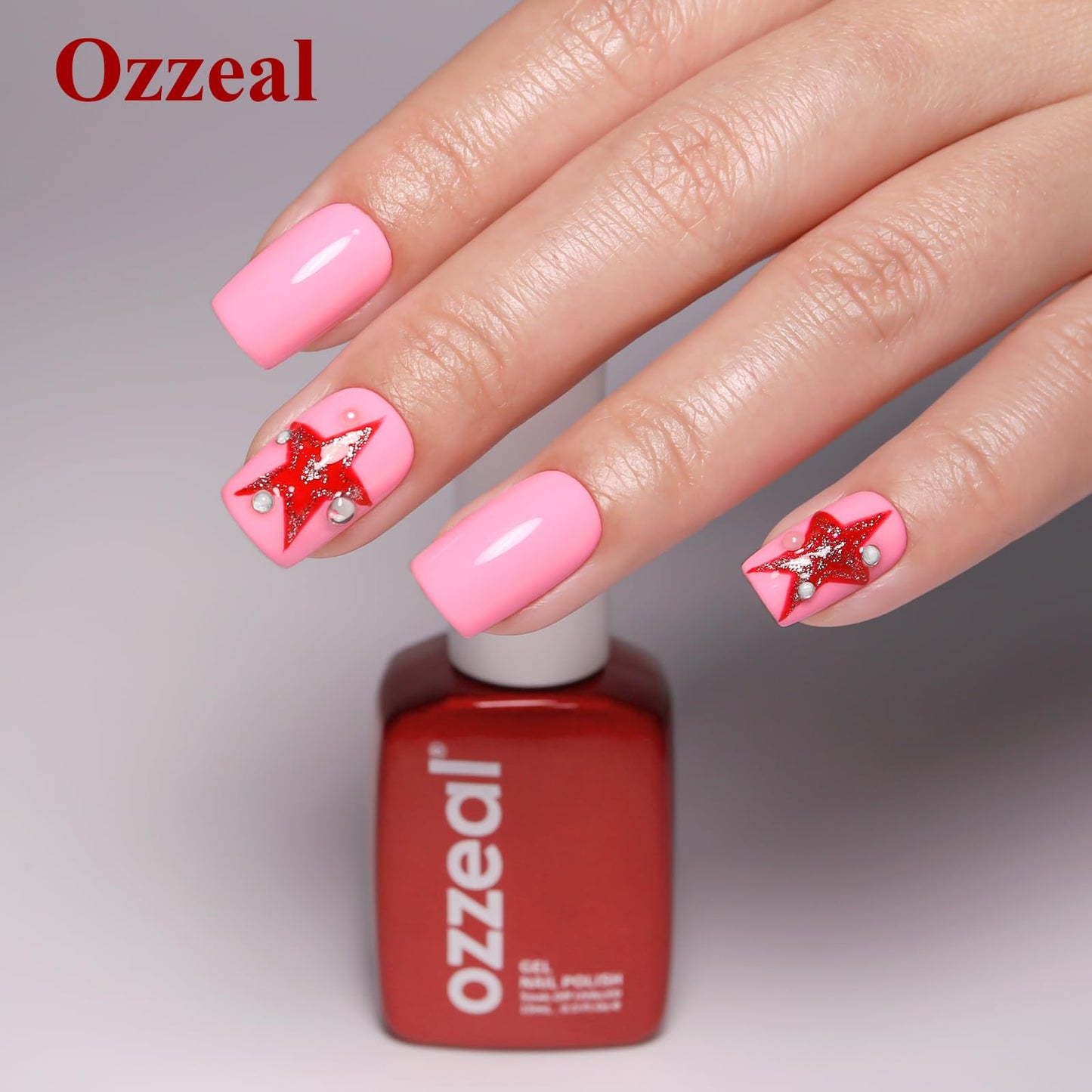 Tan Ozzeal Gel Polish, 0.5 Fl Oz Baby Pink Gel Nail Polish Spring Summer Soak off LED UV Gel Nail Polish Art Starter Manicure Salon DIY Nail Gel Polish