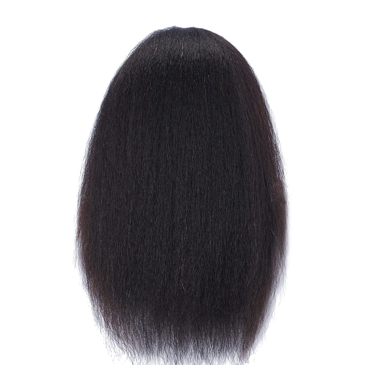 Dark Slate Gray Headstar Mannequin Head 100% Real Hair 16" Afro Training Head Mannequin Doll Head Manikin Head Styling Training Head Cosmetology Doll Head Hair for Practice Cutting Braiding with Clamp Stand