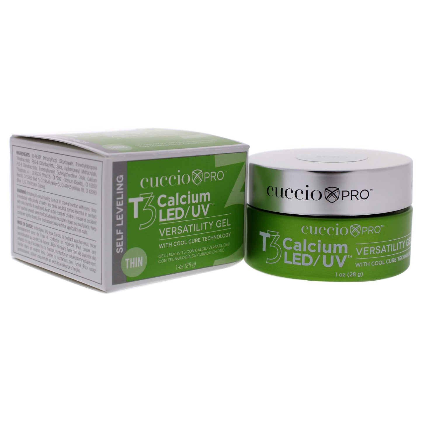 White Smoke Cuccio Pro T3 LED/UV Cool Cure Versatility Gel - Self-Levelling Gel With Calcium - Incredibly Flexible - Strong Adhesion - High Shine Finish - Fast Application - Clear - 1 Oz Nail Gel