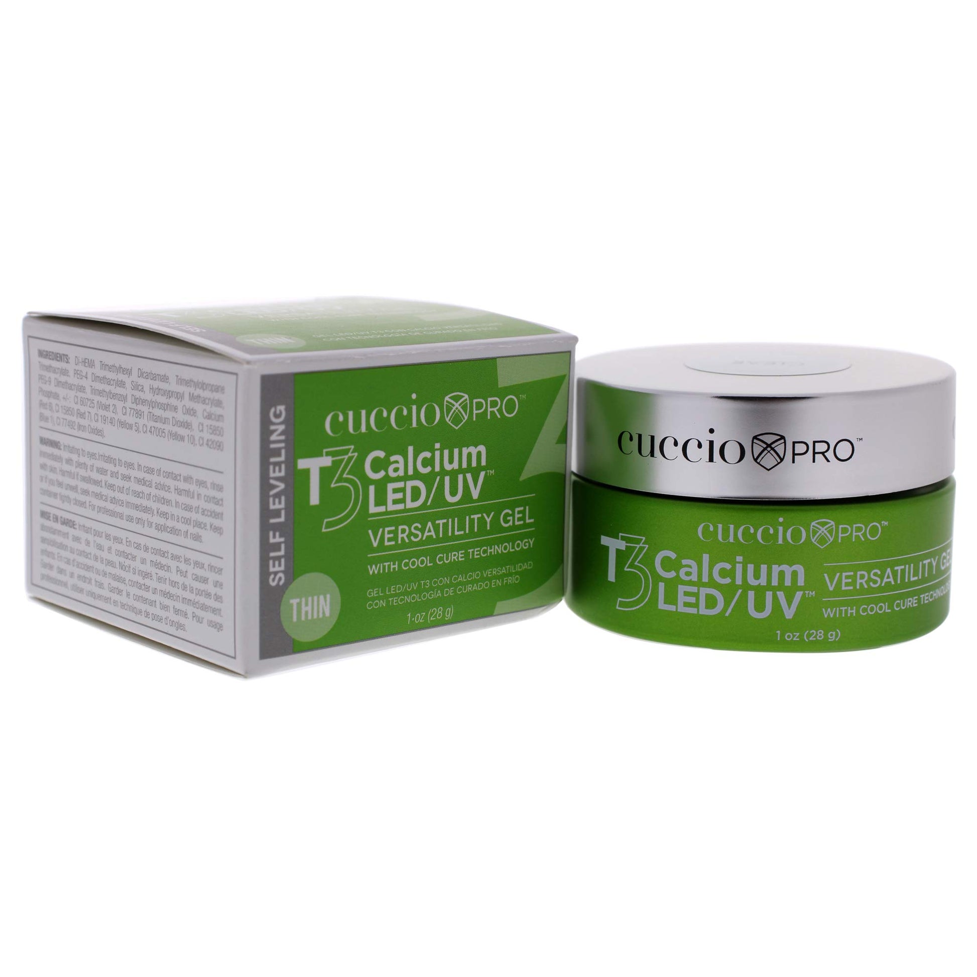 White Smoke Cuccio Pro T3 LED/UV Cool Cure Versatility Gel - Self-Levelling Gel With Calcium - Incredibly Flexible - Strong Adhesion - High Shine Finish - Fast Application - Clear - 1 Oz Nail Gel