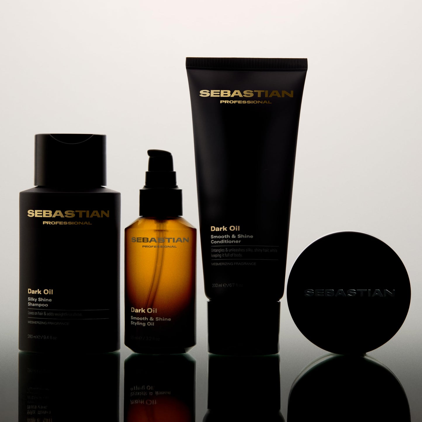 Black Sebastian Professional Dark Oil Smooth and Shine Conditioner | Infused with Jojoba & Argan Oil | 33.8 fl oz | Packaging May Vary