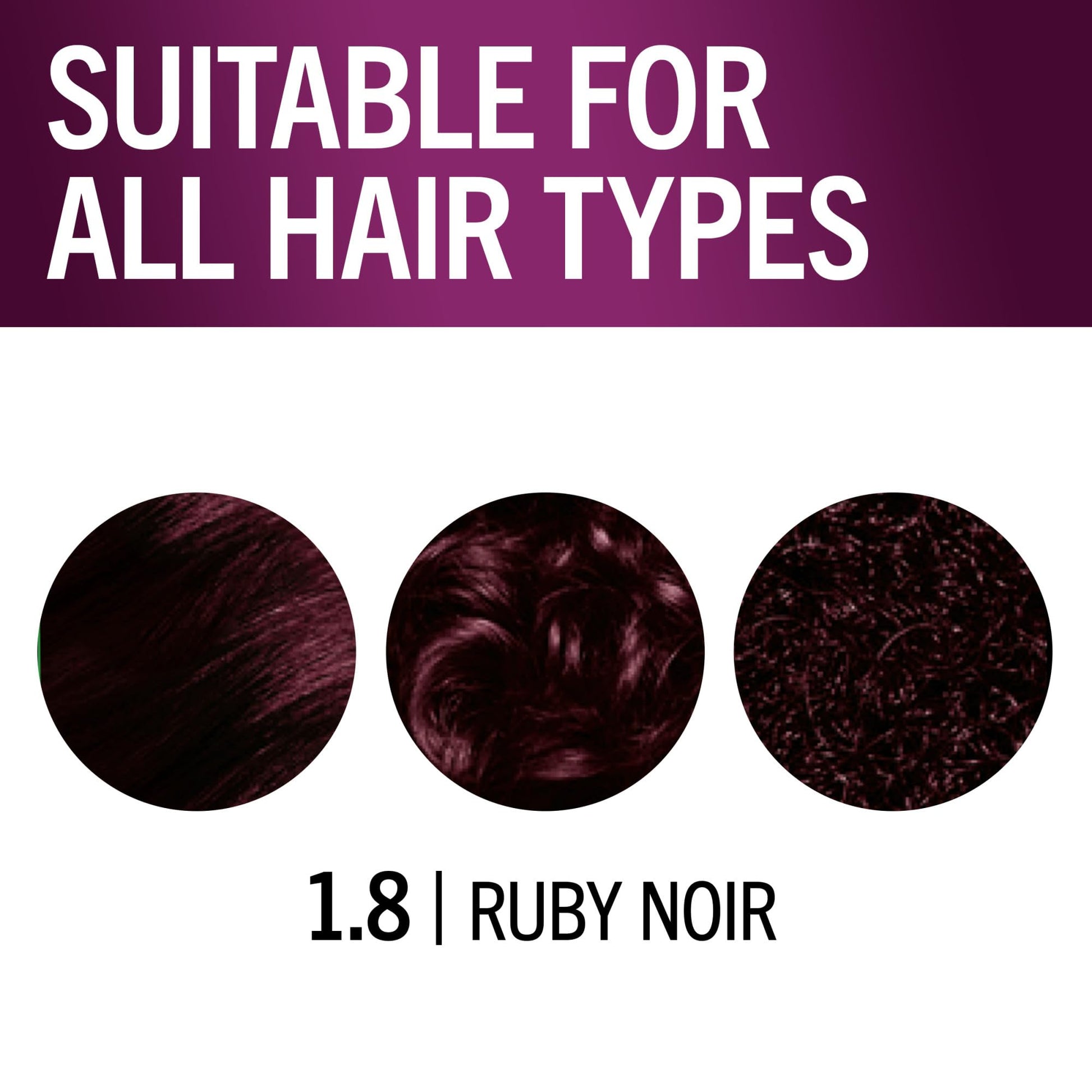 White Smoke Schwarzkopf Keratin Permanent Hair Dye Cream, 1.8 Ruby Noir, Professional Quality Color for Up to 100% Gray Coverage, Bond Enforcing System