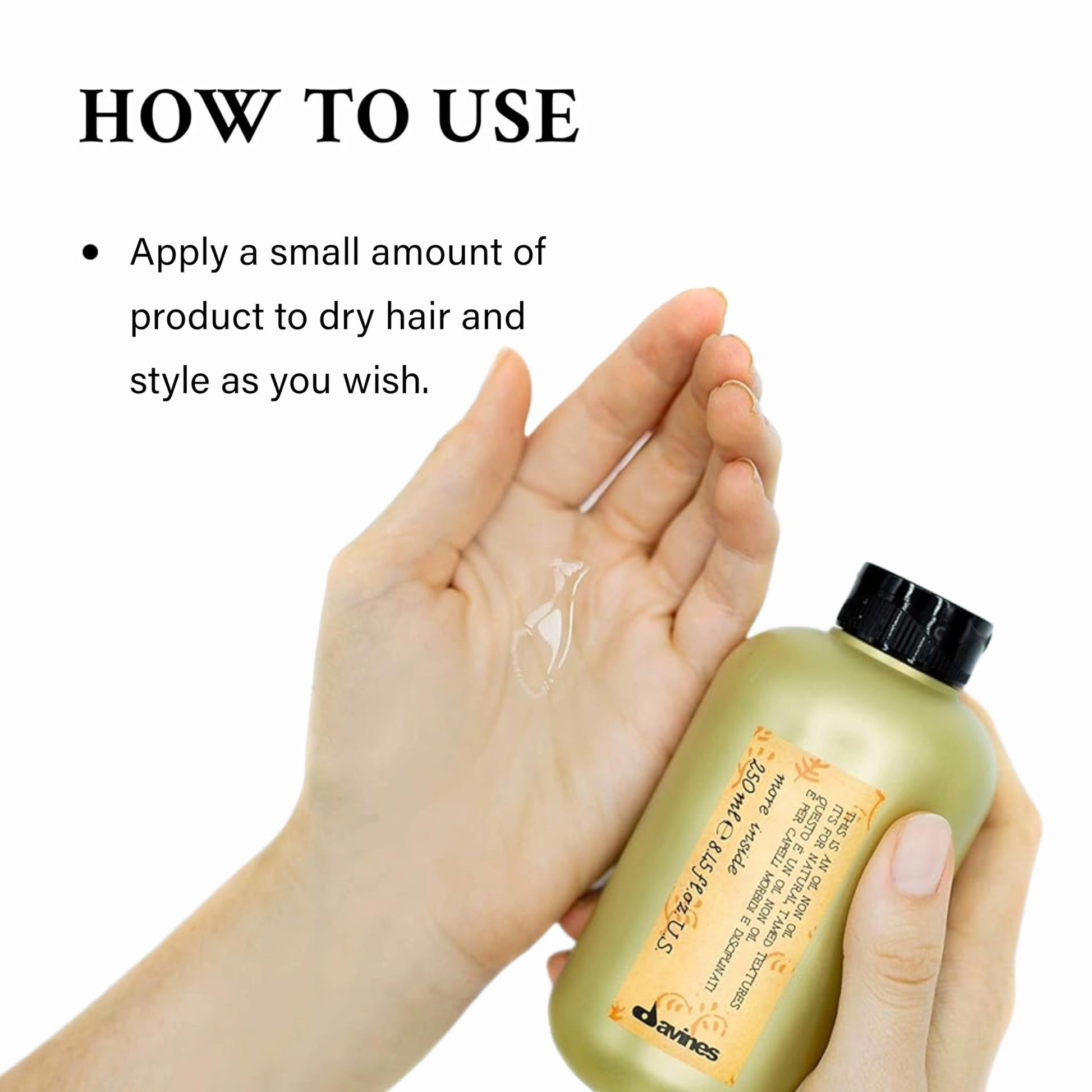 White Smoke Davines This Is An Oil Non Oil, No Hold Natural Texture & Anti-Frizz - Adds Structure without Residue - Hydrating Fluid for Natural Looks, 8.45 Fl Oz