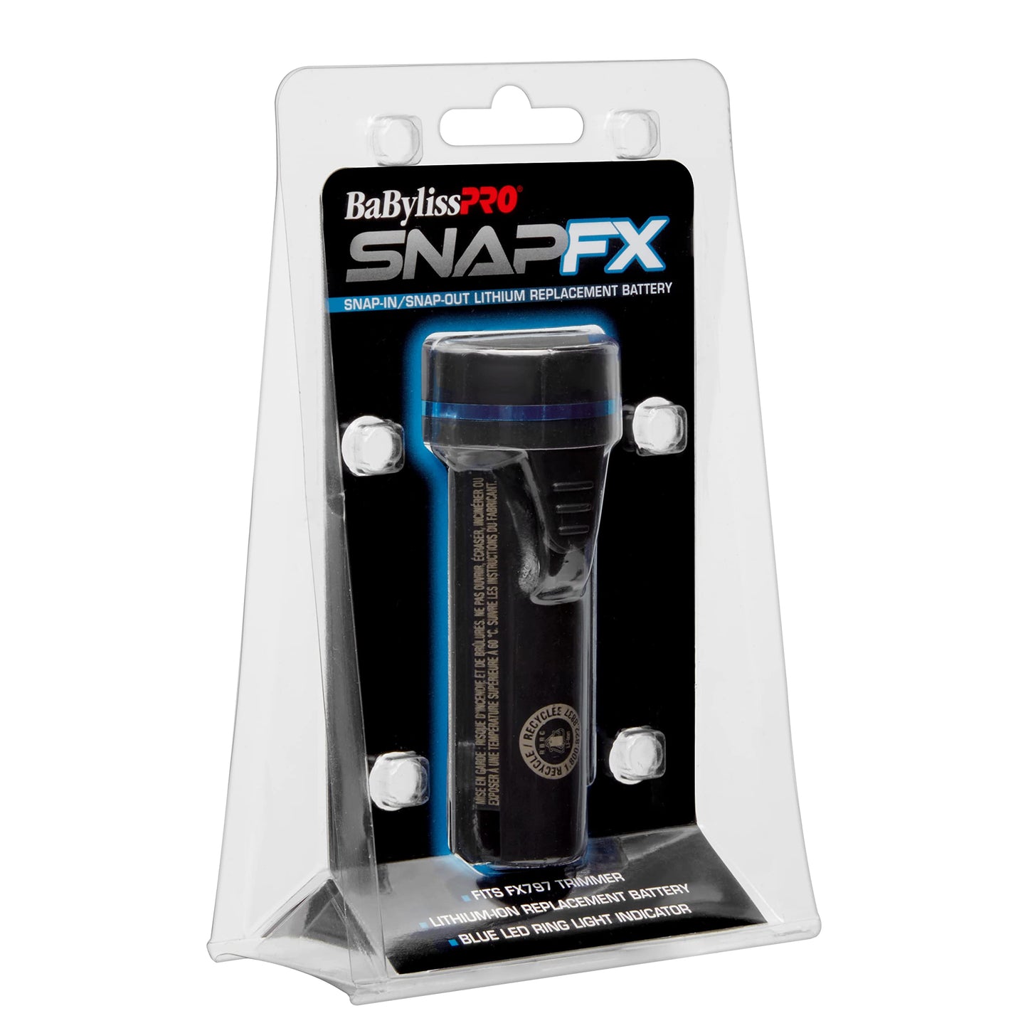 White Smoke BaBylissPRO SNAPFX Snap In/Snap Out Lithium Replacment Trimmer Battery for FX797