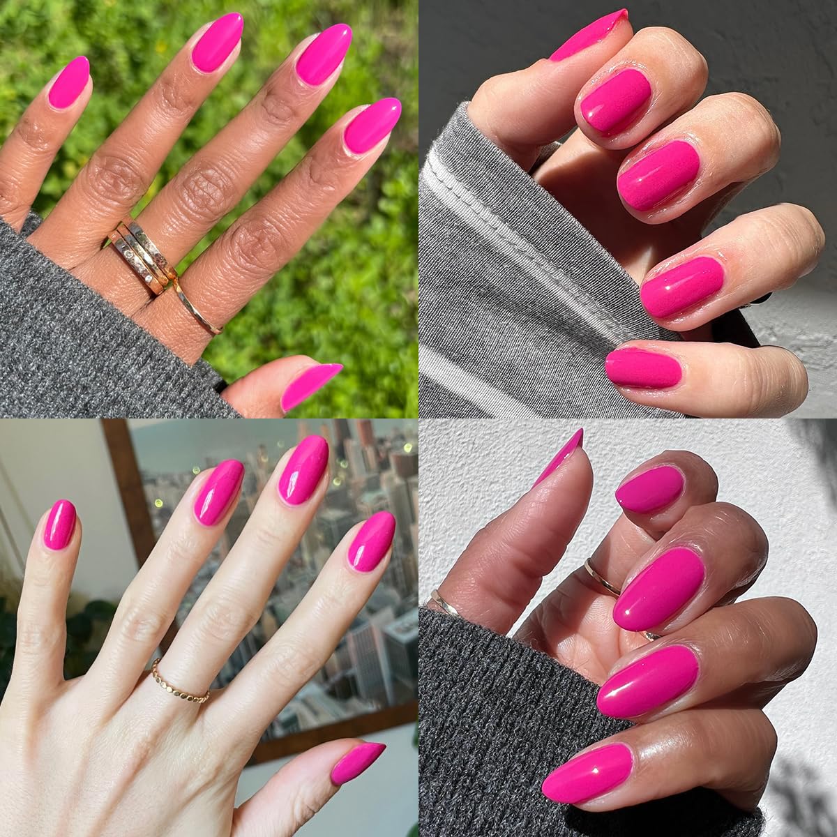 Dark Slate Gray Olive & June Quick Dry Nail Polish | Spring Pastel Nails | Instant Fast-Drying Smudgeproof | 15-free Vegan Cruelty-Free | Lasts up to 5 Days | Salon-Quality Manicure Pedicure | Wildest Magenta Purple