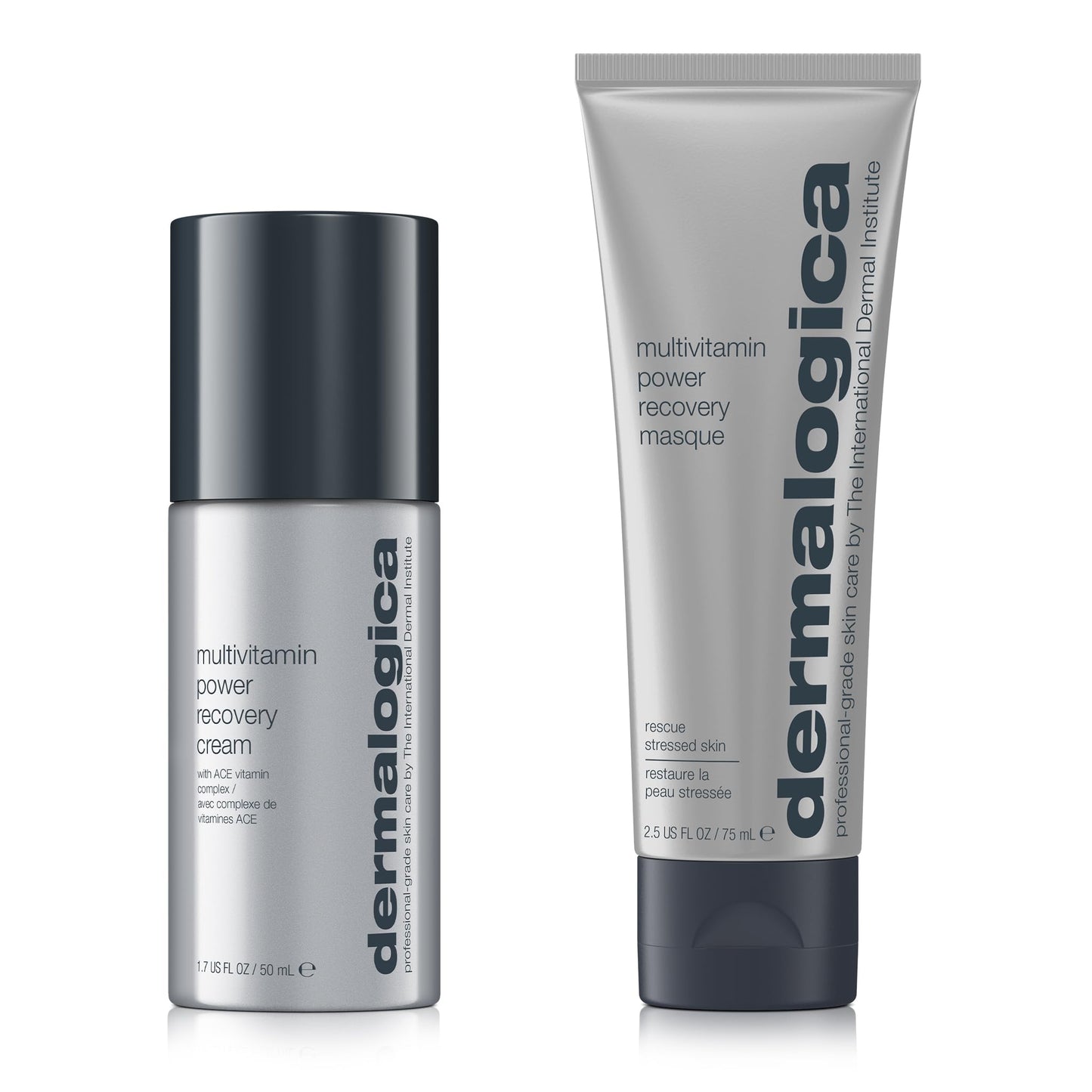 White Smoke Dermalogica Stressed Skin Recovery System Skin Care Kit, Includes Face Mask and Facial Cream Full Size - Improve Dryness, Fine Lines, and Dullness