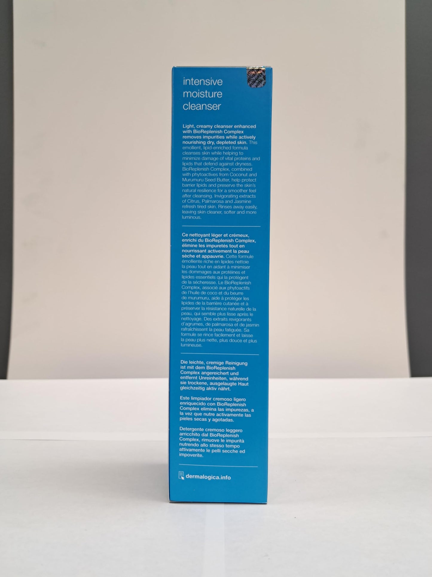 Light Gray Dermalogica Intensive Moisture Cleanser (10 Fl Oz) Hydrating Face Wash for Dry Skin - Cleans Skin Leaving it Feeling Smoother, Softer, and More Luminous