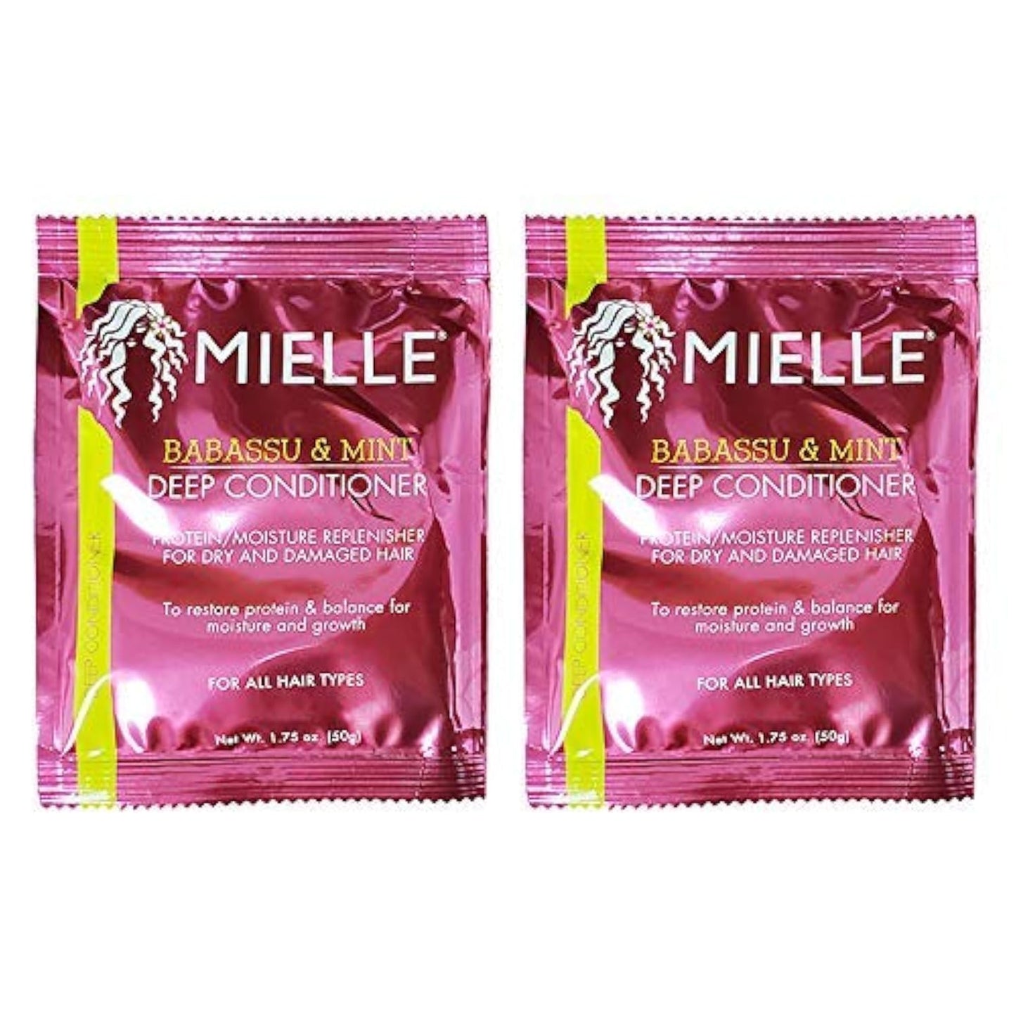 Pale Violet Red Mielle Babassu & Mint Deep Conditioner 1.75 Oz. "Pack of 2"