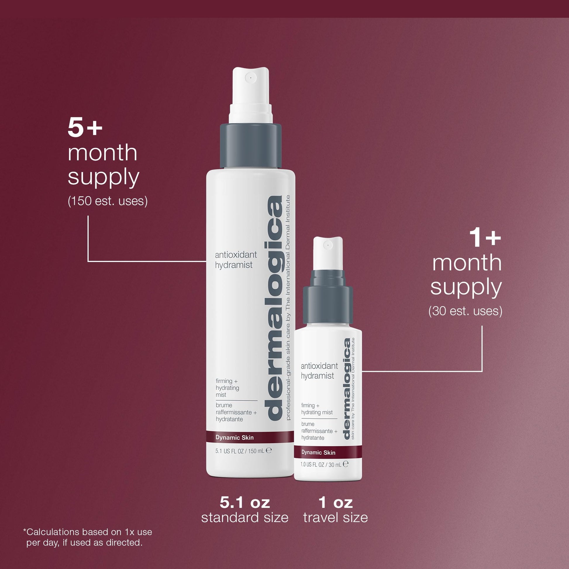 Saddle Brown Dermalogica Antioxidant Hydramist Toner Anti-Aging Toner Spray for Face that helps Firm and Hydrate Skin - For Use Throughout the Day