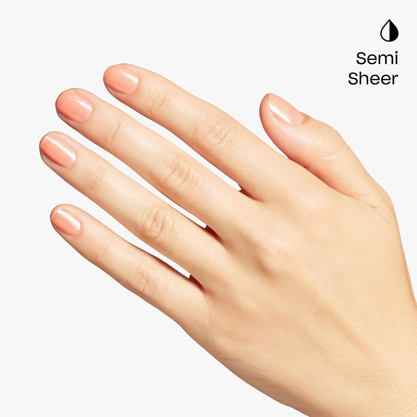 White Smoke OPI Nail Lacquer Queens Rule | Semi-Sheer Warm Salmon Coral with Shimmer Chip Resistant Nail Polish | The New OPIcons Collection | Spring 2026