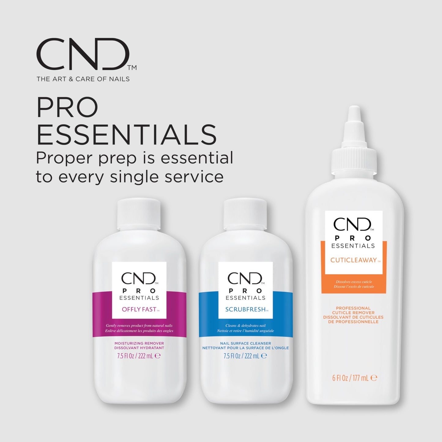 Lavender CND OFFLY FAST Moisturizing Nail Polish Remover, 32 fl oz