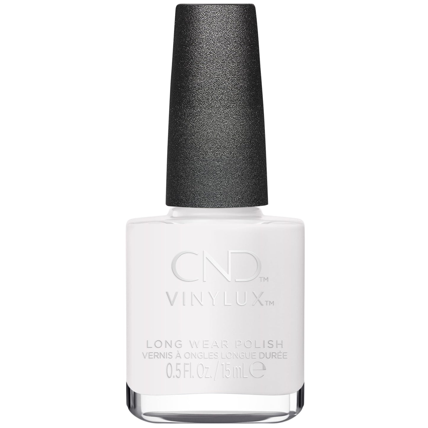White Smoke CND Vinylux Longwear White Nail Polish, Gel-like Shine & Chip Resistant Color, Cream Puff, 0.5 fl. oz