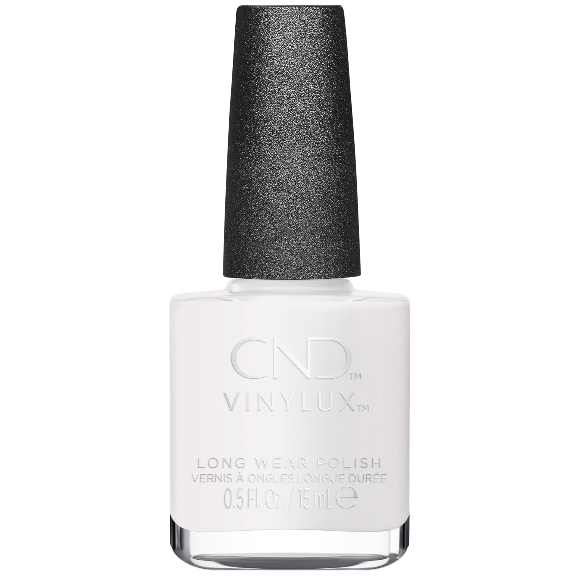 White Smoke CND Vinylux Longwear White Nail Polish, Gel-like Shine & Chip Resistant Color, Cream Puff, 0.5 fl. oz