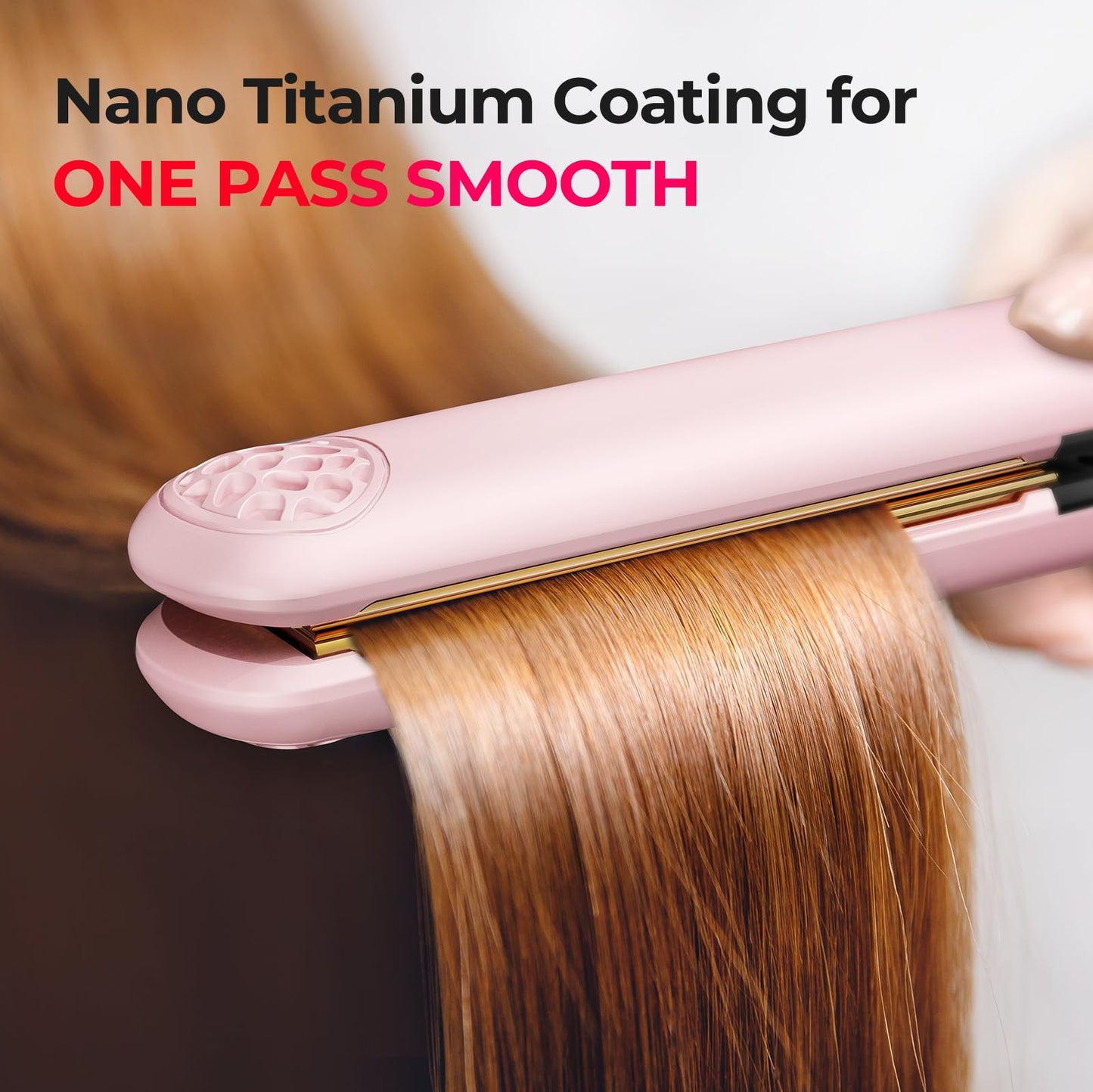 Dark Slate Gray TYMO Flat Iron Hair Straightener and Curler 2 in 1 with 10s Fast Heating, 1 Inch Professional Titanium Straightening Curling Iron with 32 Adjustable Temp and Automatic Shut Off