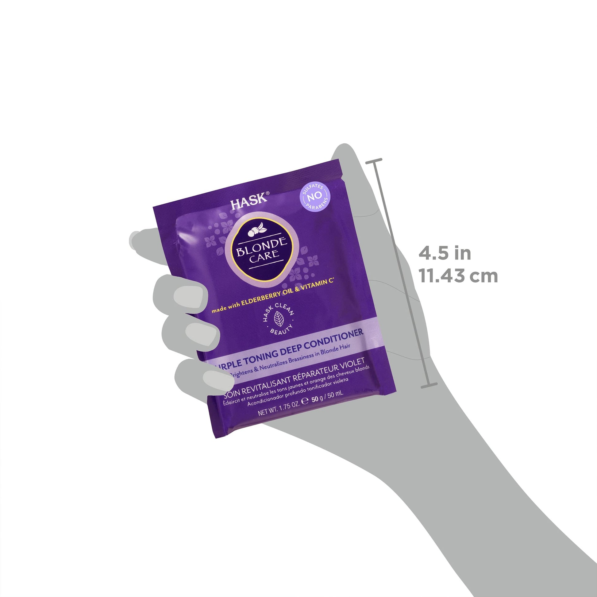 White Smoke Hask Blonde Purple Care Deep Conditioner