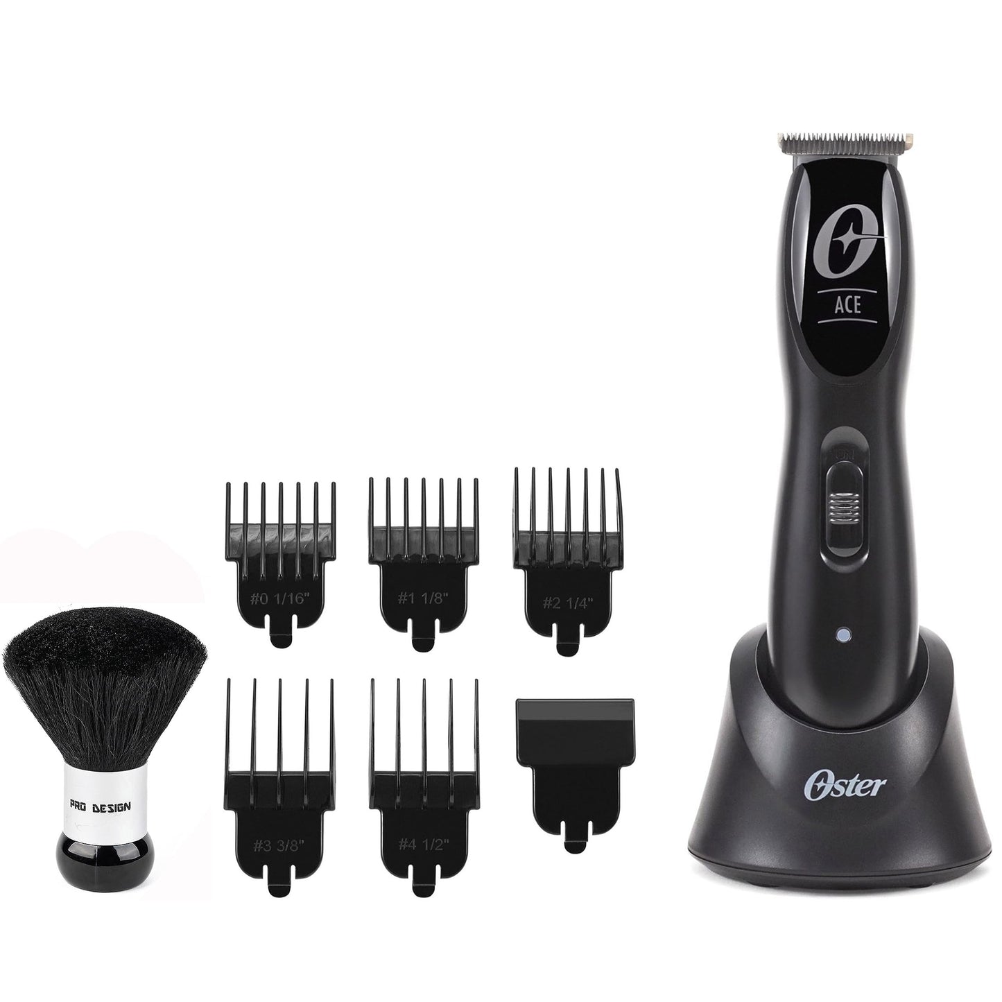 White Smoke Oster Cordless Ace T Blade Clipper Finisher with Neck Brush