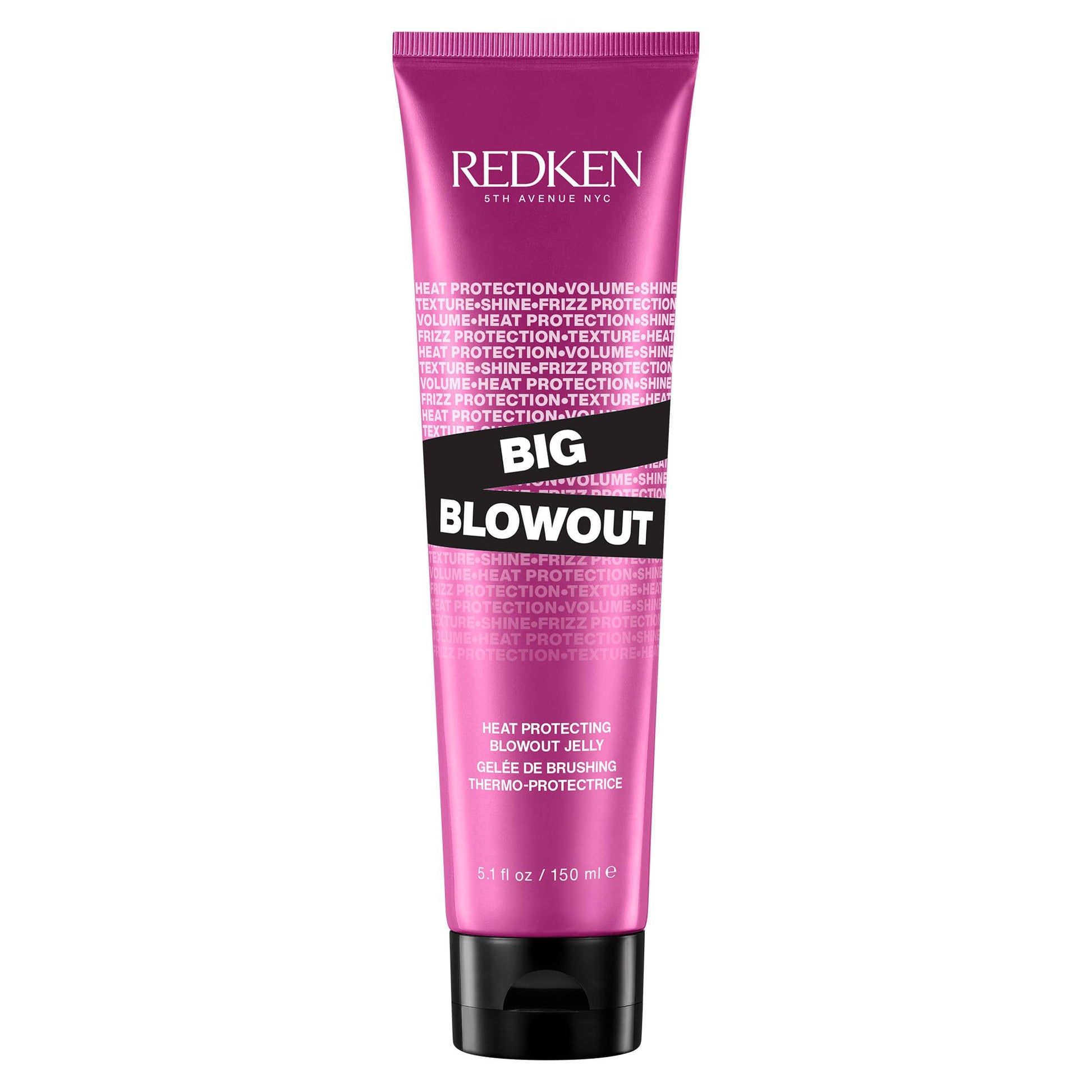 White Smoke Redken Big Blowout Heat Protectant Gel - Provides All-Over Volume & Movement, Hair Shine & Frizz Control, Blowdry Gel For All Hair Types, 5.1 Fl Oz