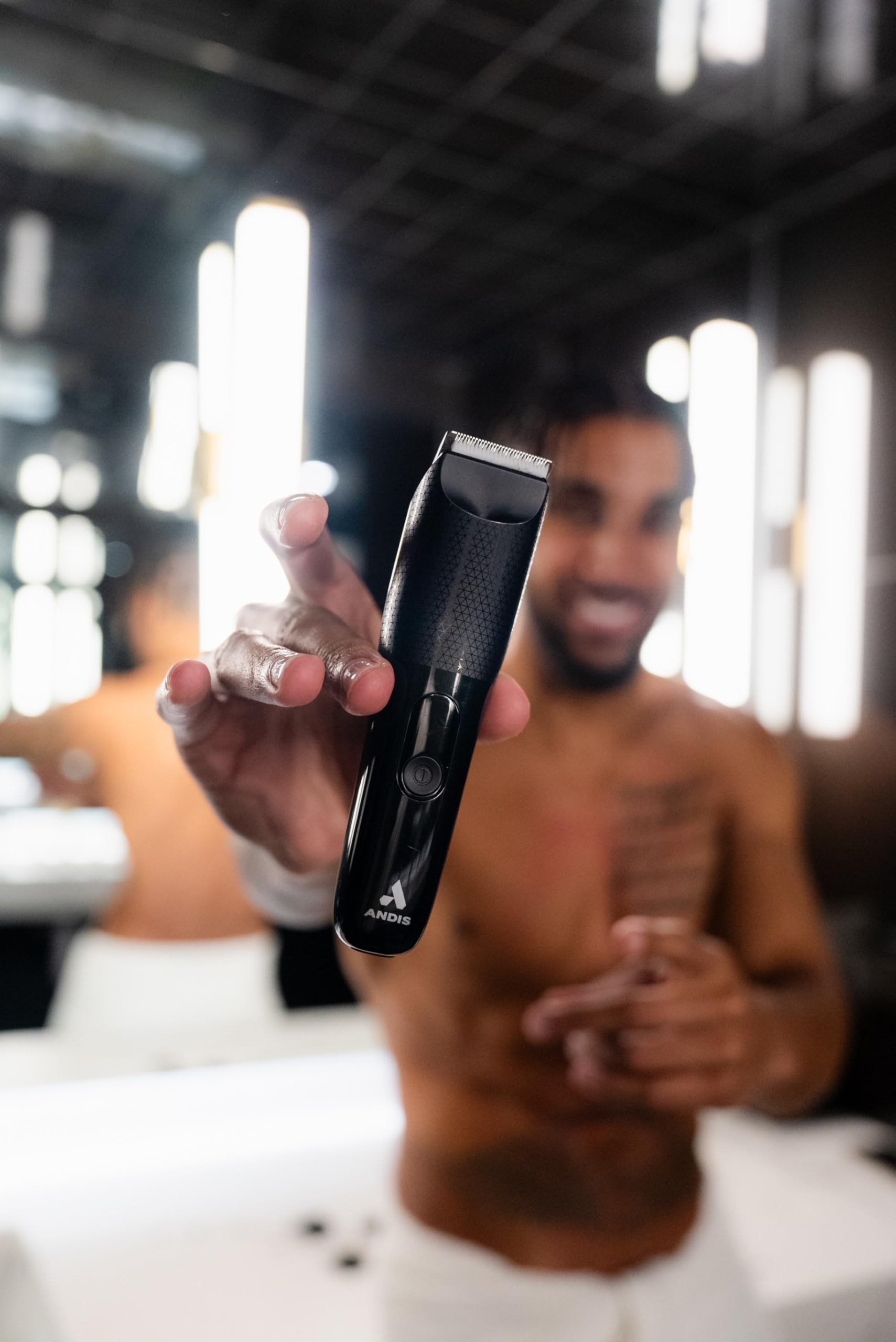 Black Andis Explorer Groin and Body Hair Trimmer for Men, Bikini Lines for Women, Electric Razor, Wet/Dry Body Shaver, Pubic Trimmer, Manscape, Waterproof, Cordless, Black, 561088