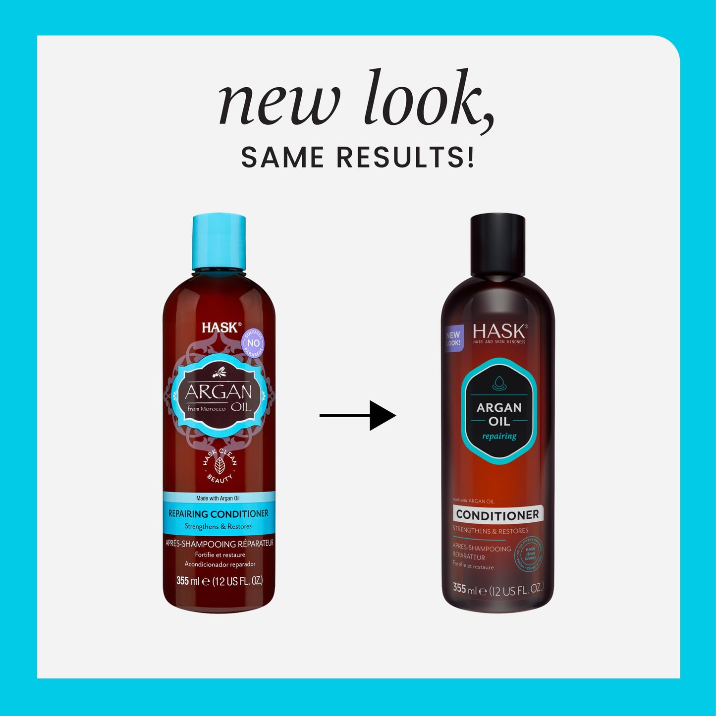 White Smoke HASK Argan Oil Repairing Shampoo Conditioner Hair Travel Size Combo Set 3.3oz