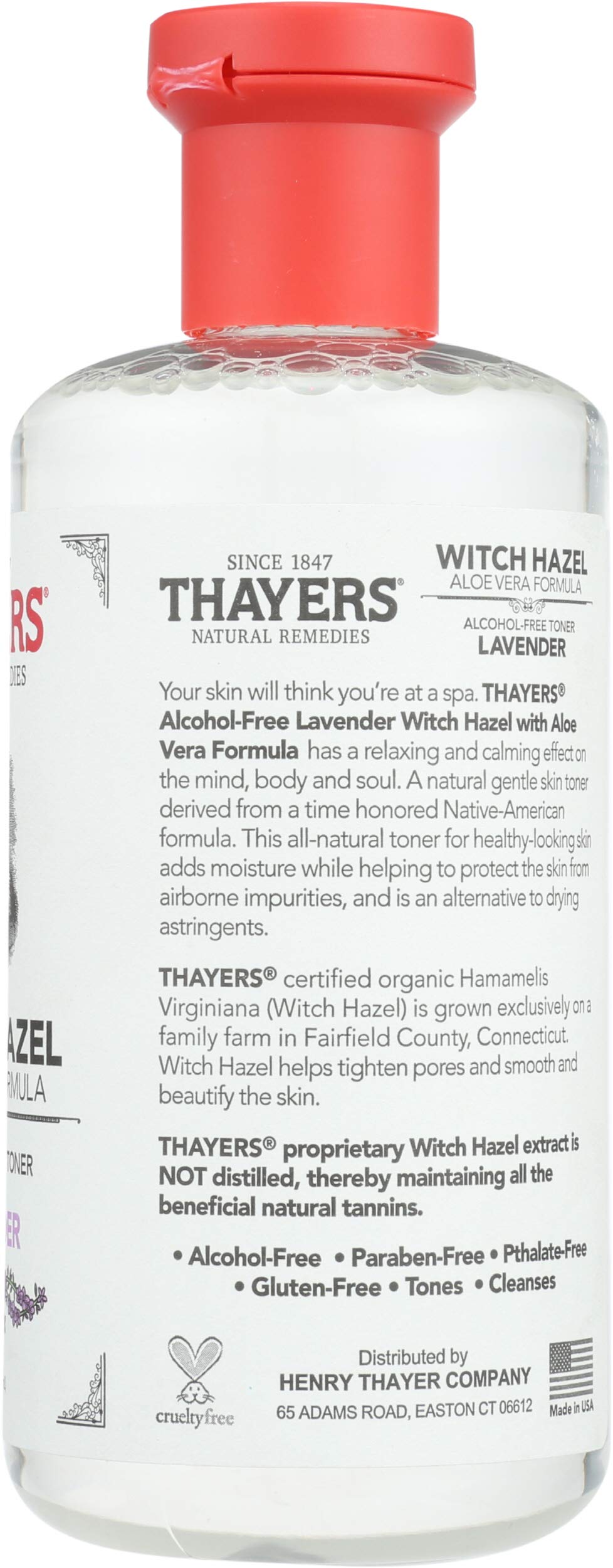 Lavender Thayers Natural Remedies Witch Hazel Lavendar - Alcohol Free 12 fl oz (355 ml) Liquid