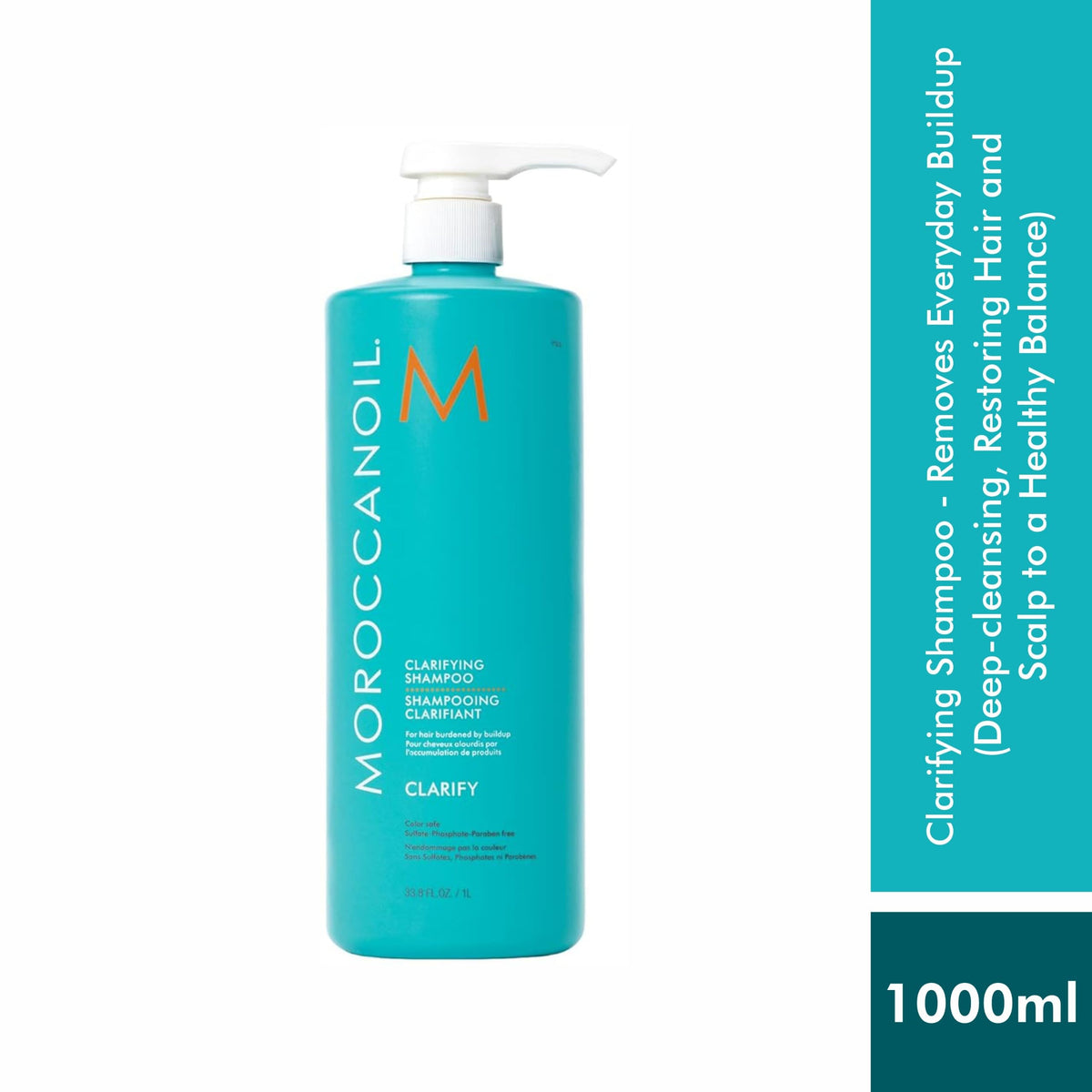 White Smoke Moroccanoil Clarifying Shampoo, 33.8 Fl Oz