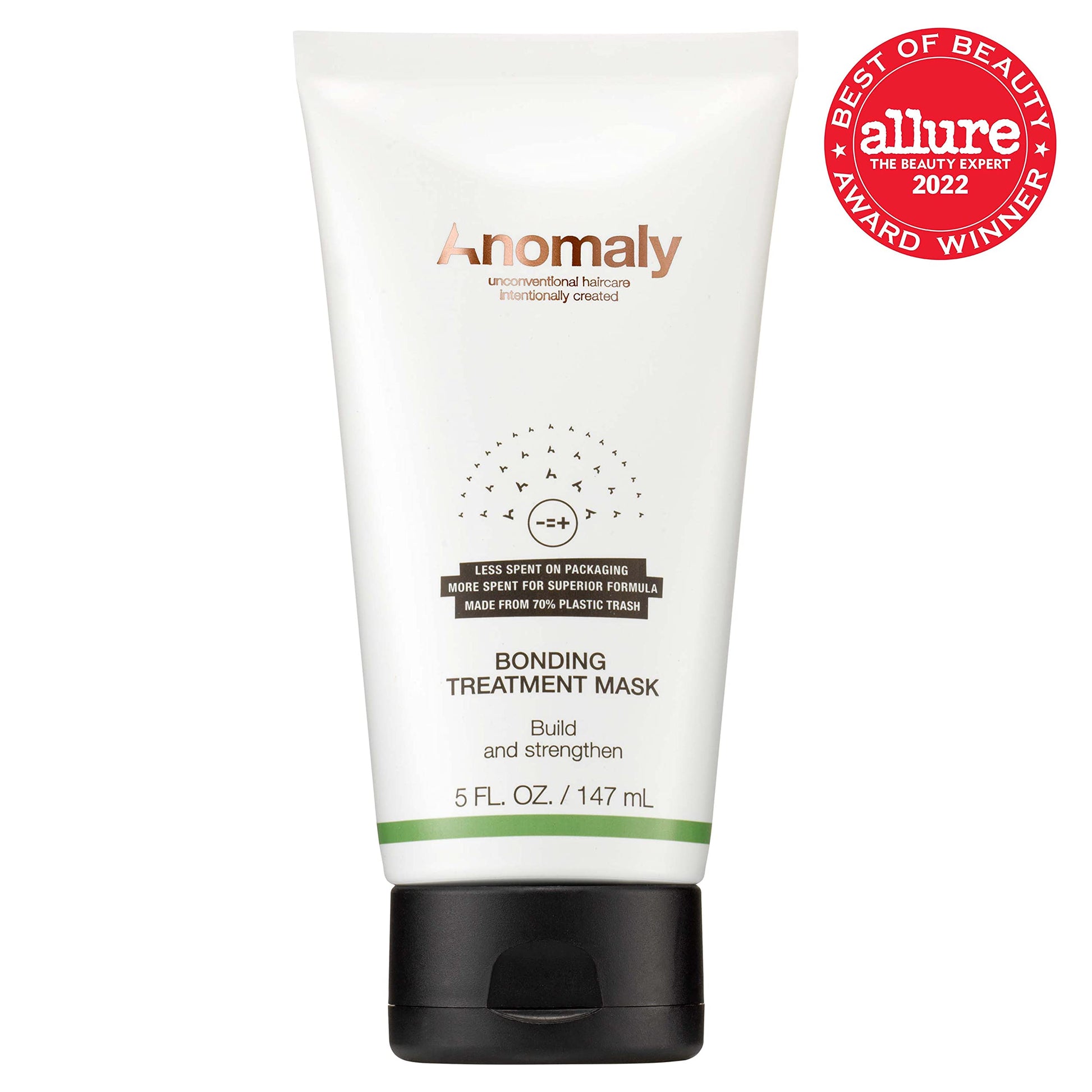 White Smoke Anomaly Bonding Treatment Mask with Keratin for Dry & Damaged Hair | Strengthen & Protect | Sulfate Free & Paraben Free | Eco Friendly & Sustainable Packaging from Ocean Plastic, 5 fl. oz., white