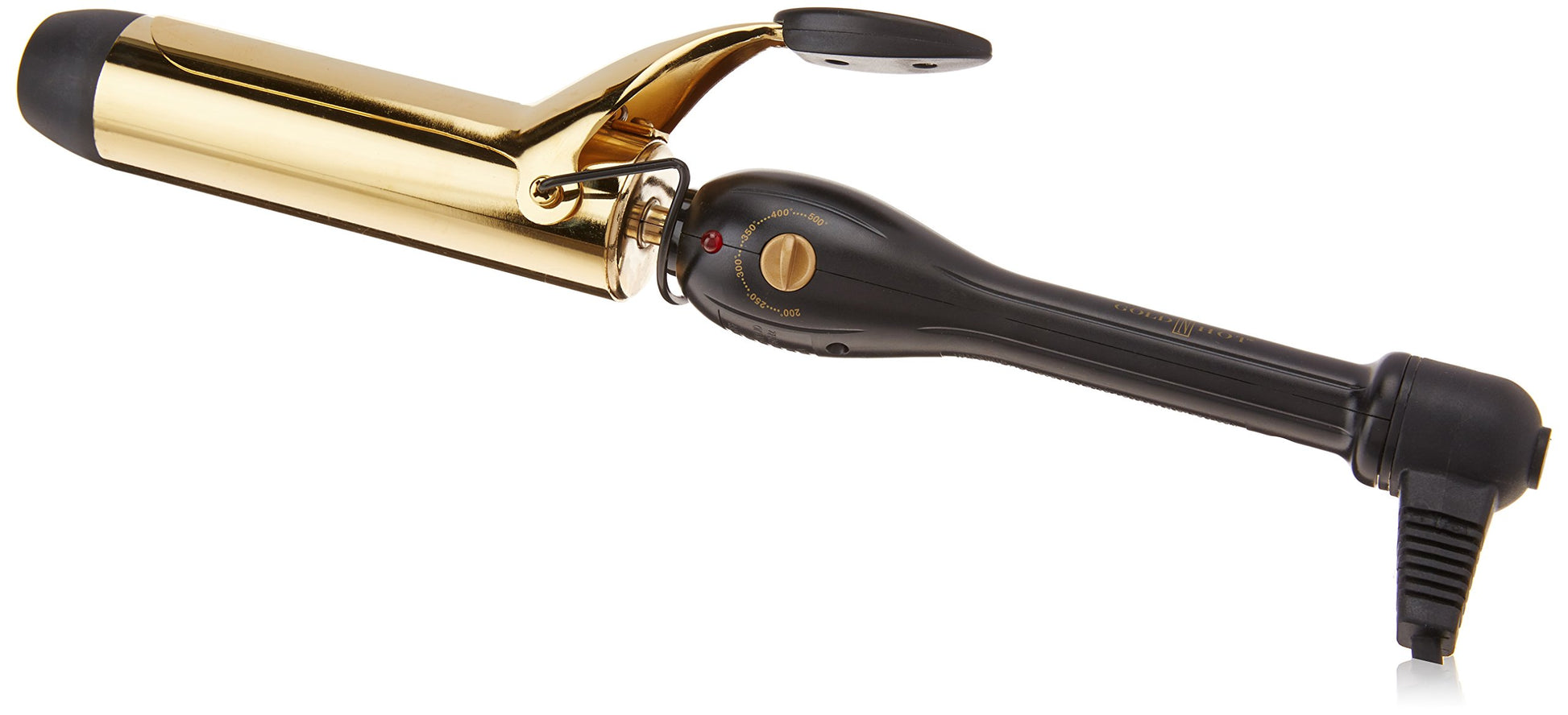 White Smoke Gold 'N Hot GH9207 Professional Spring Curling Iron, 1-1/2"