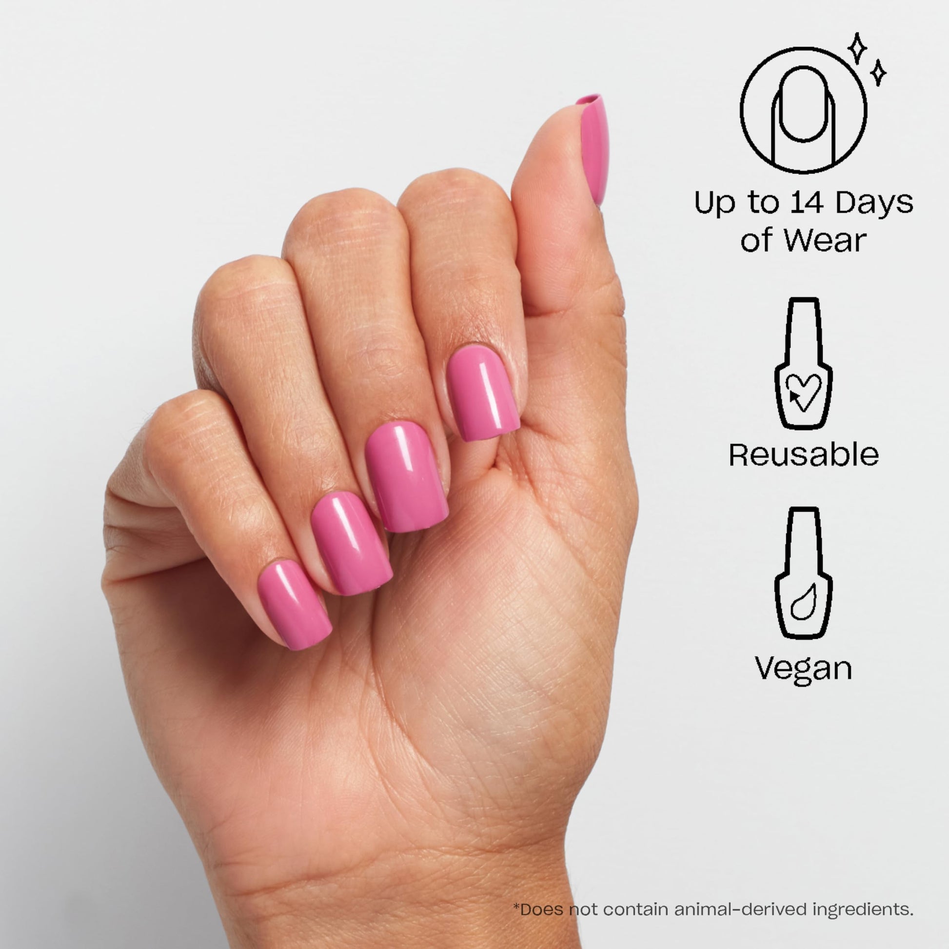 Lavender OPI On Point Lucky Lucky Lavender | Short Squoval Pink Lavender Press On Nails | 30 Count with Nail Glue | Long Lasting, Reusable, Non-damaging