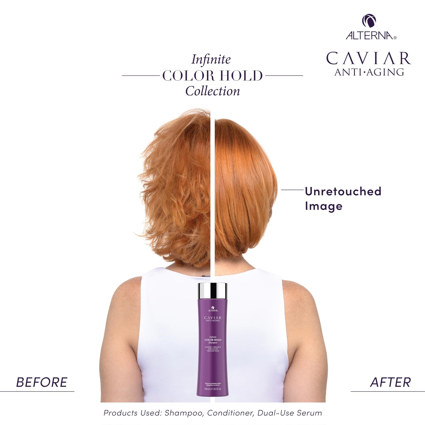 White Smoke Alterna CAVIAR Anti-Aging Infinite Color Hold Shampoo 33.8 Fl Oz | For Color Treated Hair | Minimizes Color Fade | Sulfate Free