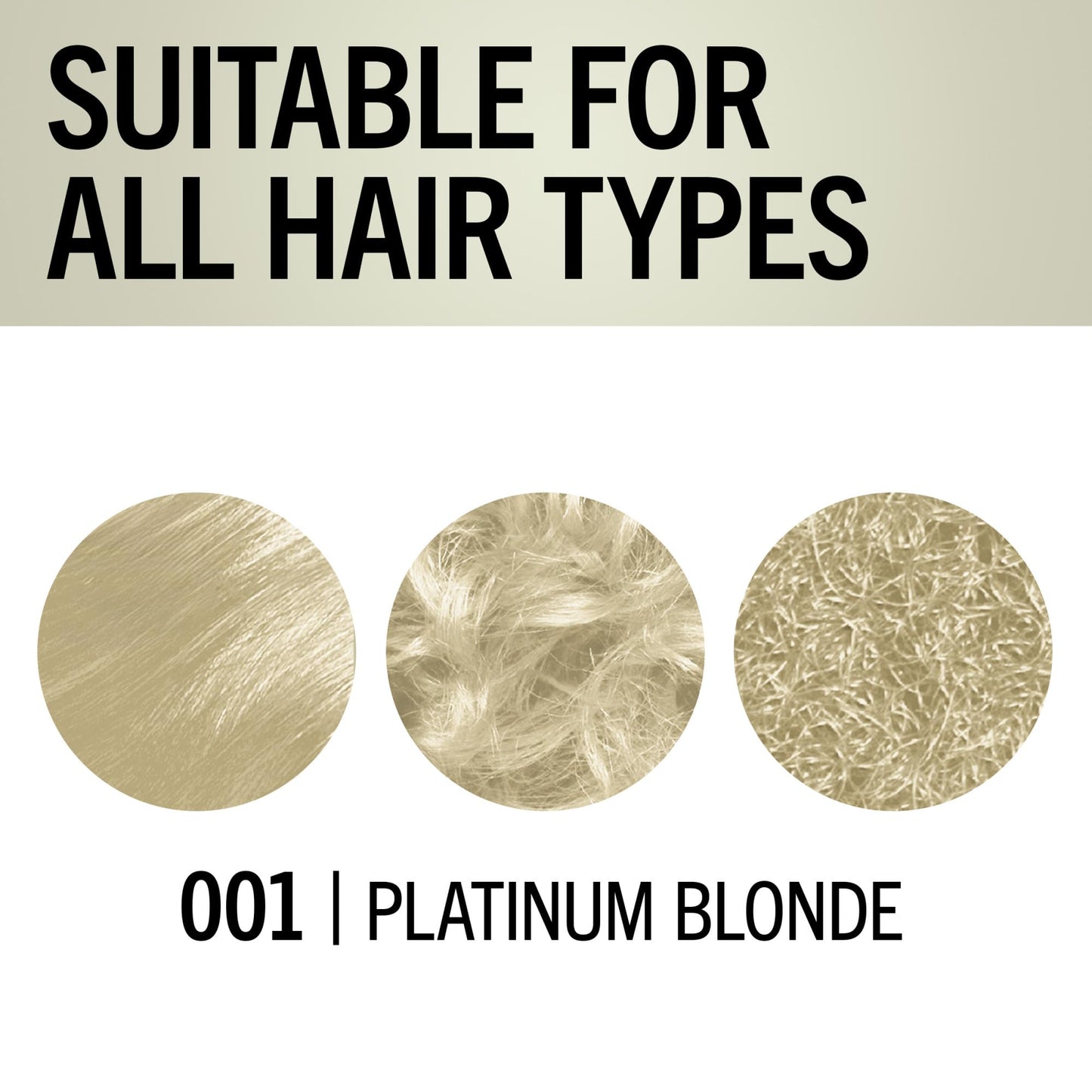 White Smoke Schwarzkopf Keratin Blonde Hair Dye, 001 High Lift Platinum Blonde, Professional Quality Permanent Hair Color, Bond Enforcing System, Pre-Color Serum & Purple Conditioner Included