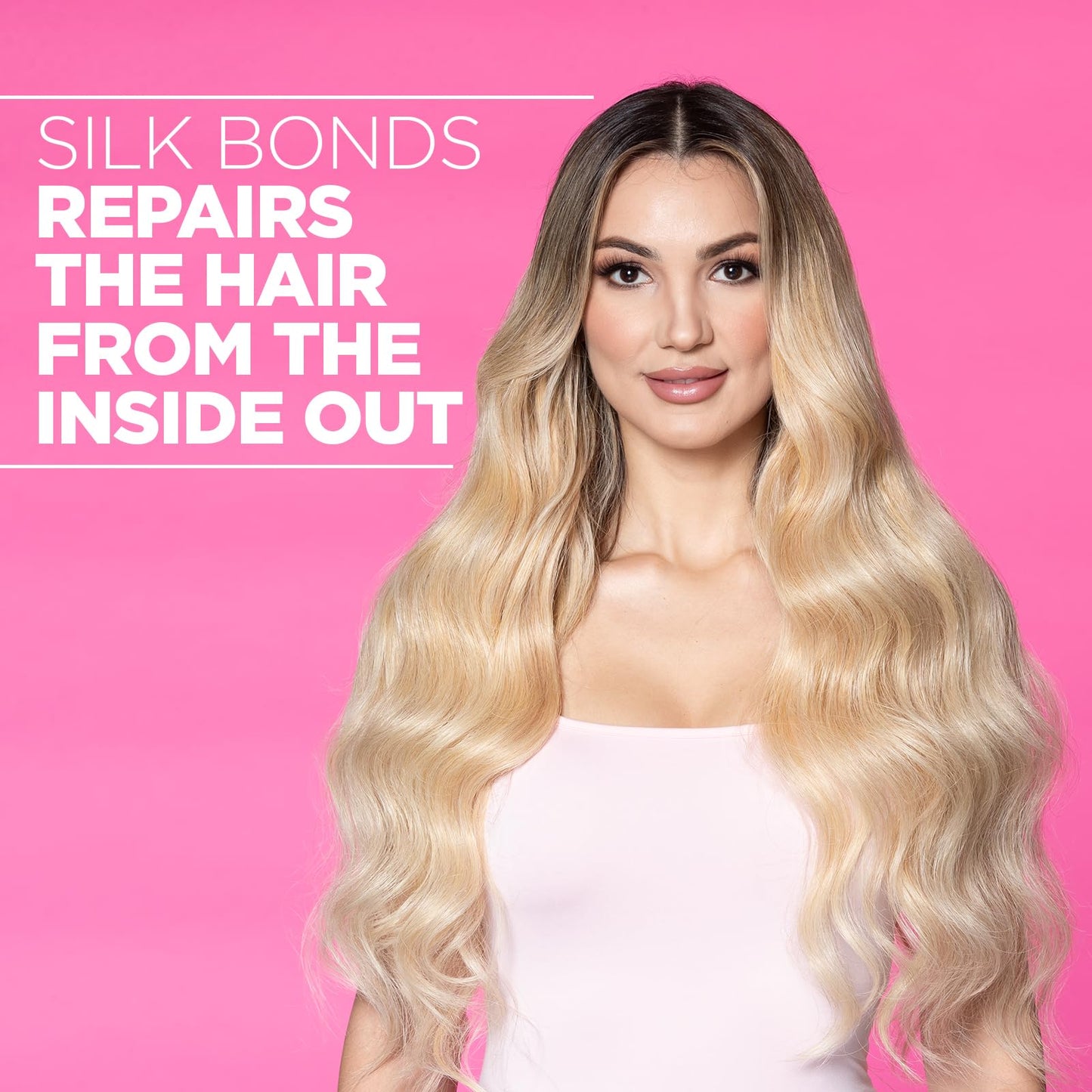 Hot Pink BioSilk Irresistible Collection Silk Therapy Leave-in Treatment, For All Hair Types, Jasmine & Honey Scent, Sulfate, Paraben, & Cruelty-Free, 2.26 Oz