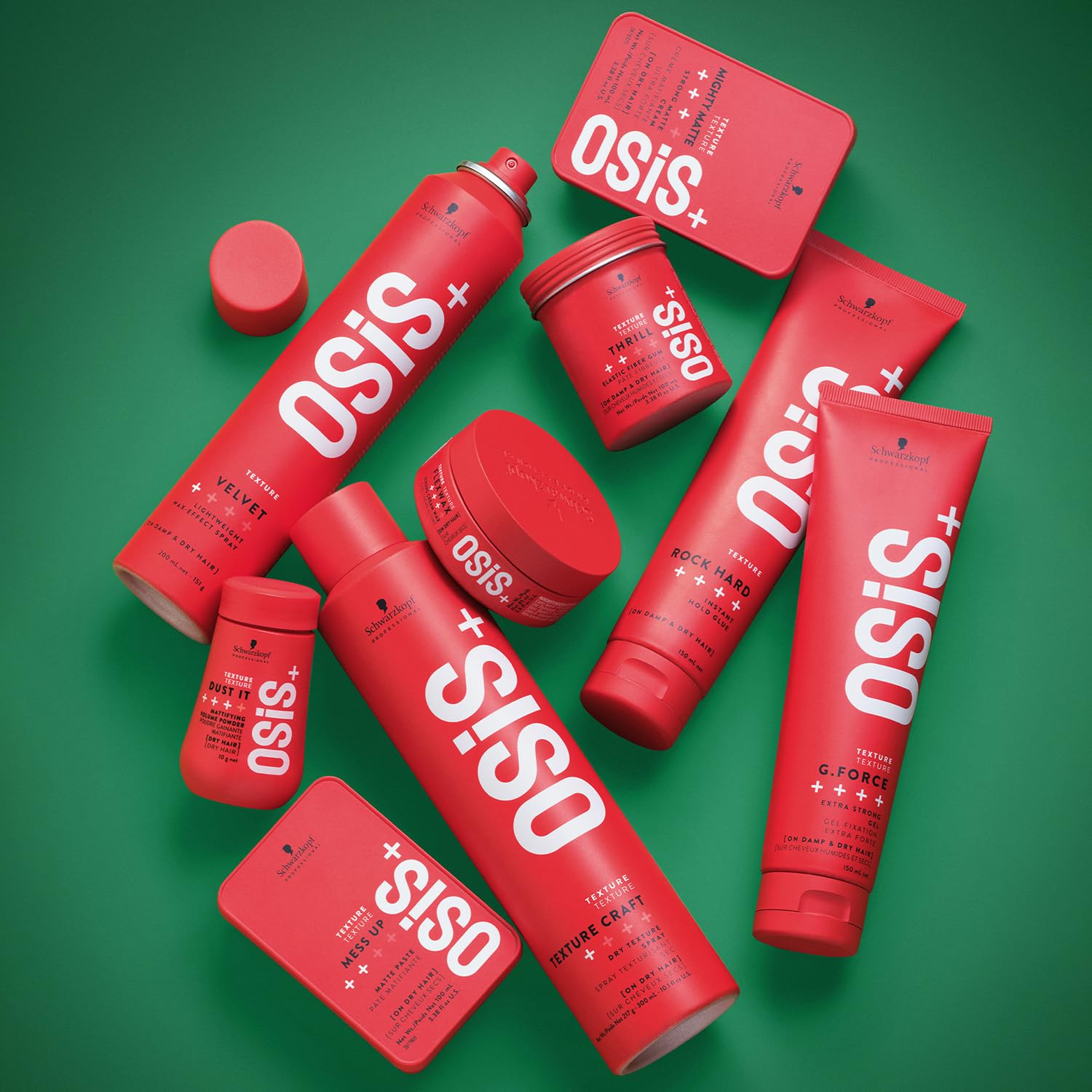 Sea Green OSiS+ Dust It – Mattifying Volume Powder for Hair – Lasting Hold for Strong Control and Separation – Matte Effect Root Lifting Powder for Wild Hair Styling and Volumizing, 0.35 oz