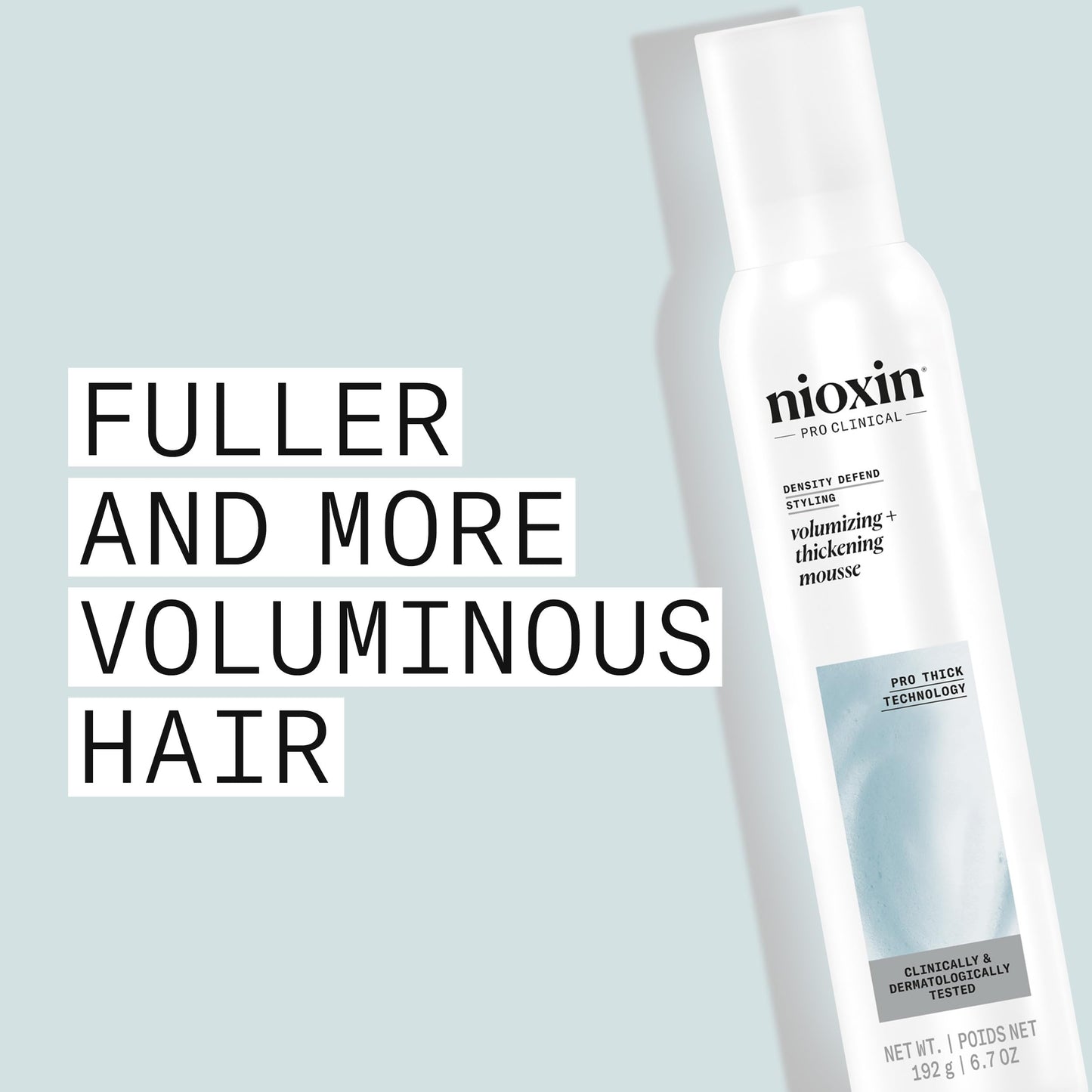 Lavender Nioxin Density Defend Styling Mousse | Volumizing + Thickening Support | 6.7 Fl oz.