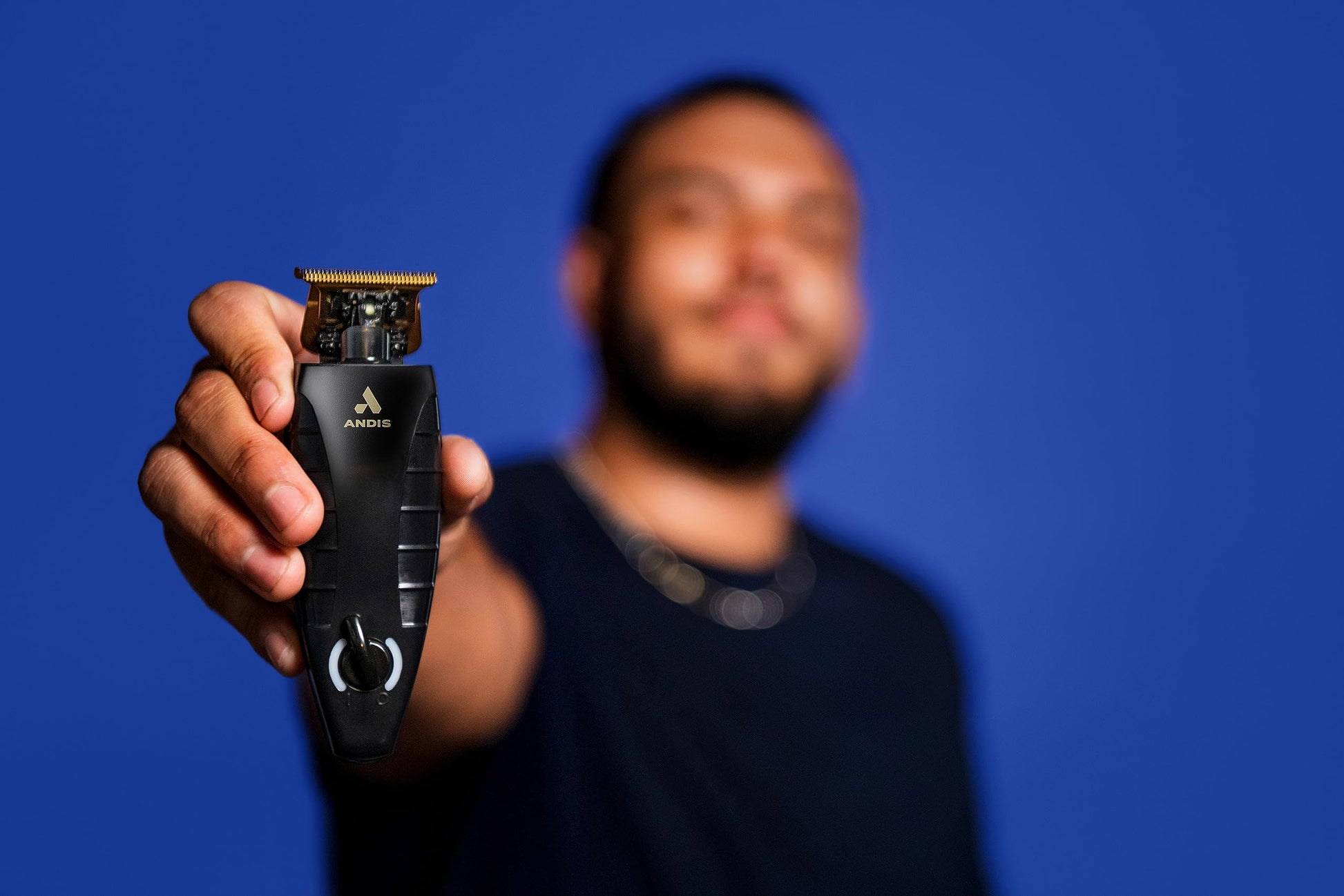 Black Andis 74150 GTX-EXO Professional Cord/Cordless Lithium-ion Electric Beard & Hair Trimmer with Charging Stand, Black