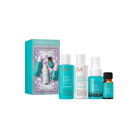 White Smoke Moroccanoil Mini Hair Hydration Essentials Gift Set