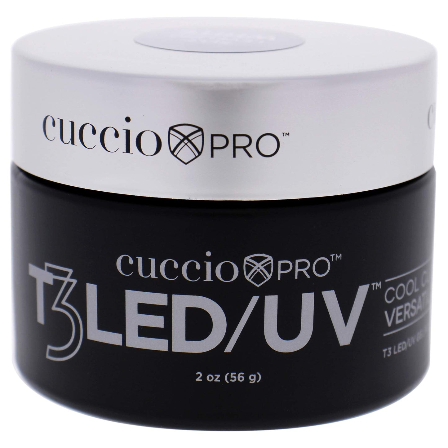 Black Cuccio Pro T3 LED/UV Cool Cure Versatility Gel - Self-Levelling Gel With Calcium - Incredibly Flexible - Strong Adhesion - High Shine Finish - Fast Application - White - 2 Oz Nail Gel
