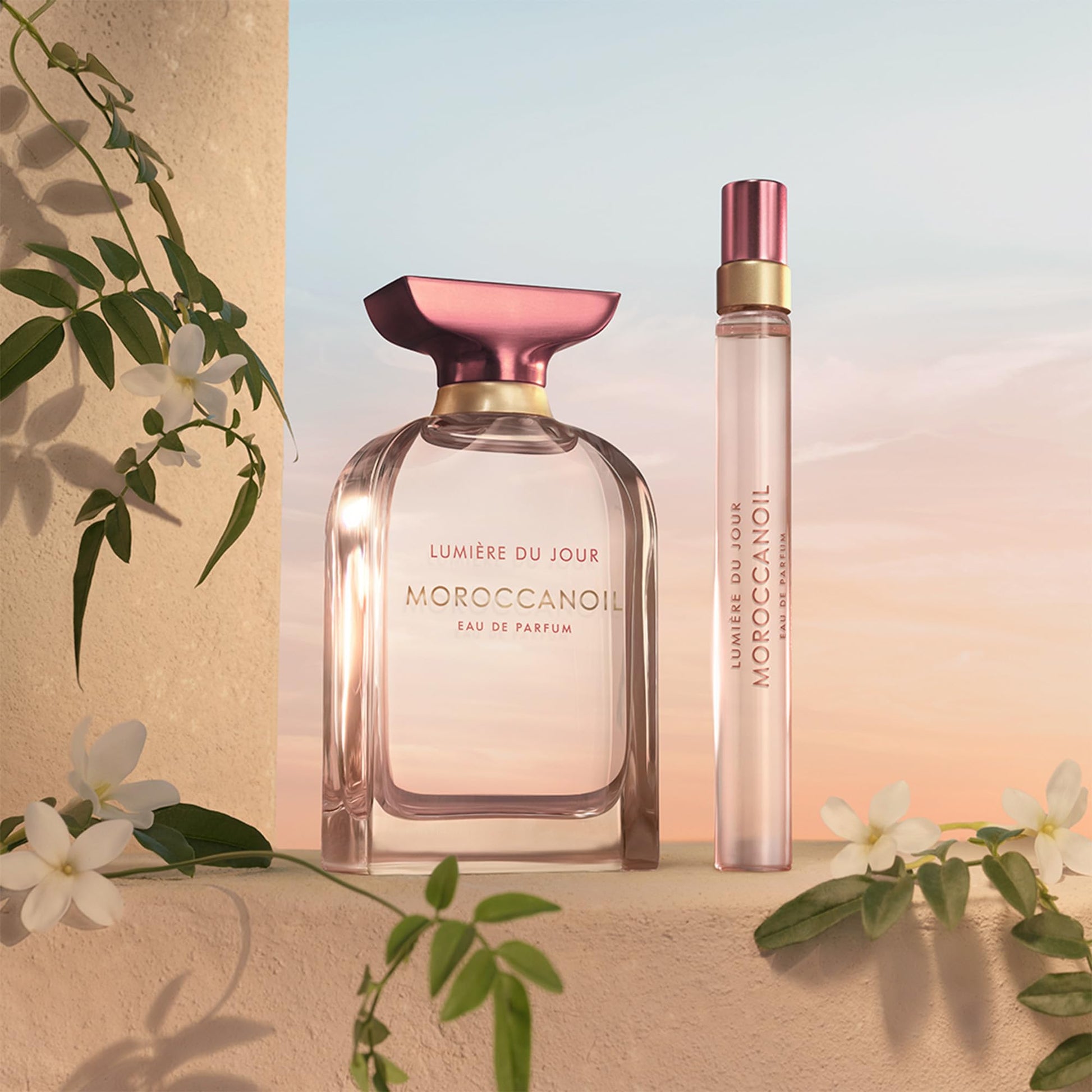 Rosy Brown Moroccanoil Lumière du Jour Eau de Parfum Set