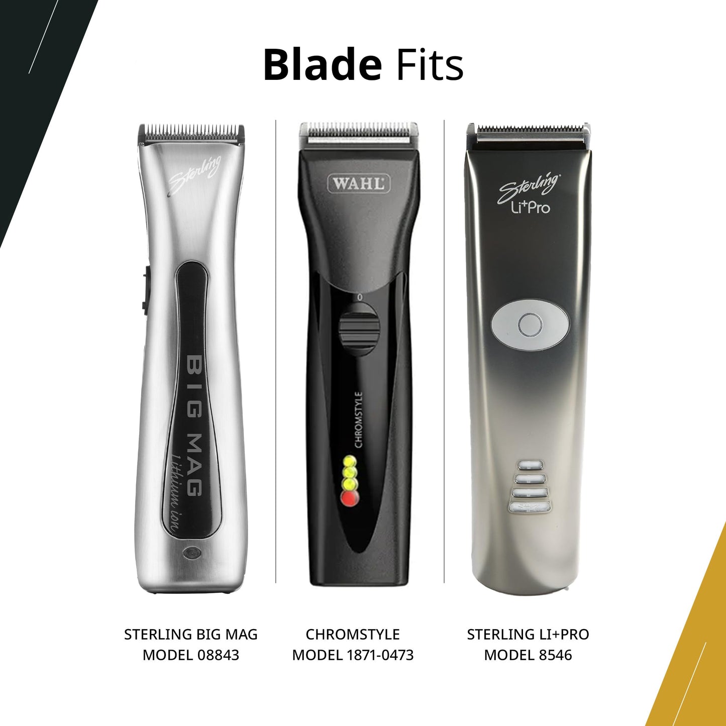 White Smoke Wahl Professional ChromStyle Blade, 5-in-1 Adjustable Clipper Blade, Seamless Cutting, Fits ChromStyle Pro, Bravura, Arco, and Figura Clippers