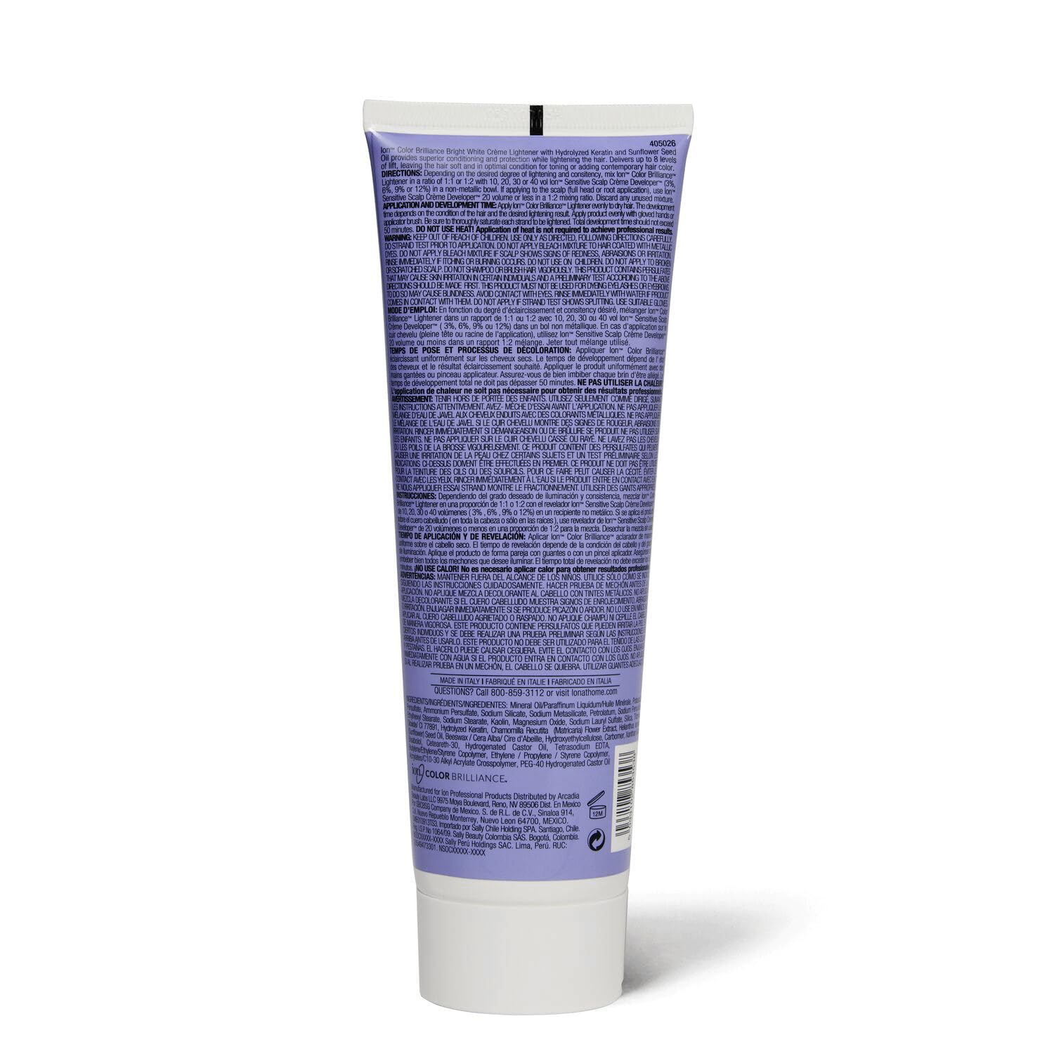 White Smoke Ion Bright White Creme Lightener 10.6 Oz