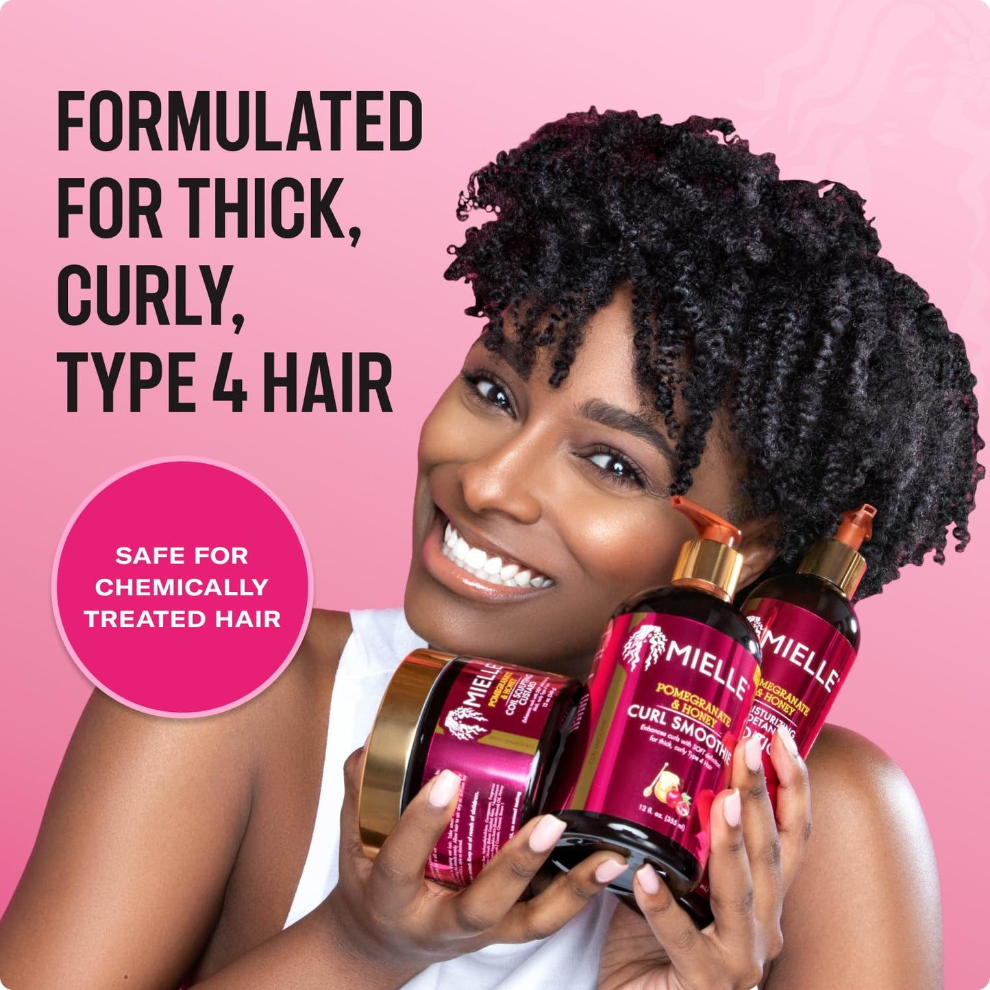 Pink Mielle Organics Pomegranate & Honey Twin Pack (Shampoo & Conditioner)