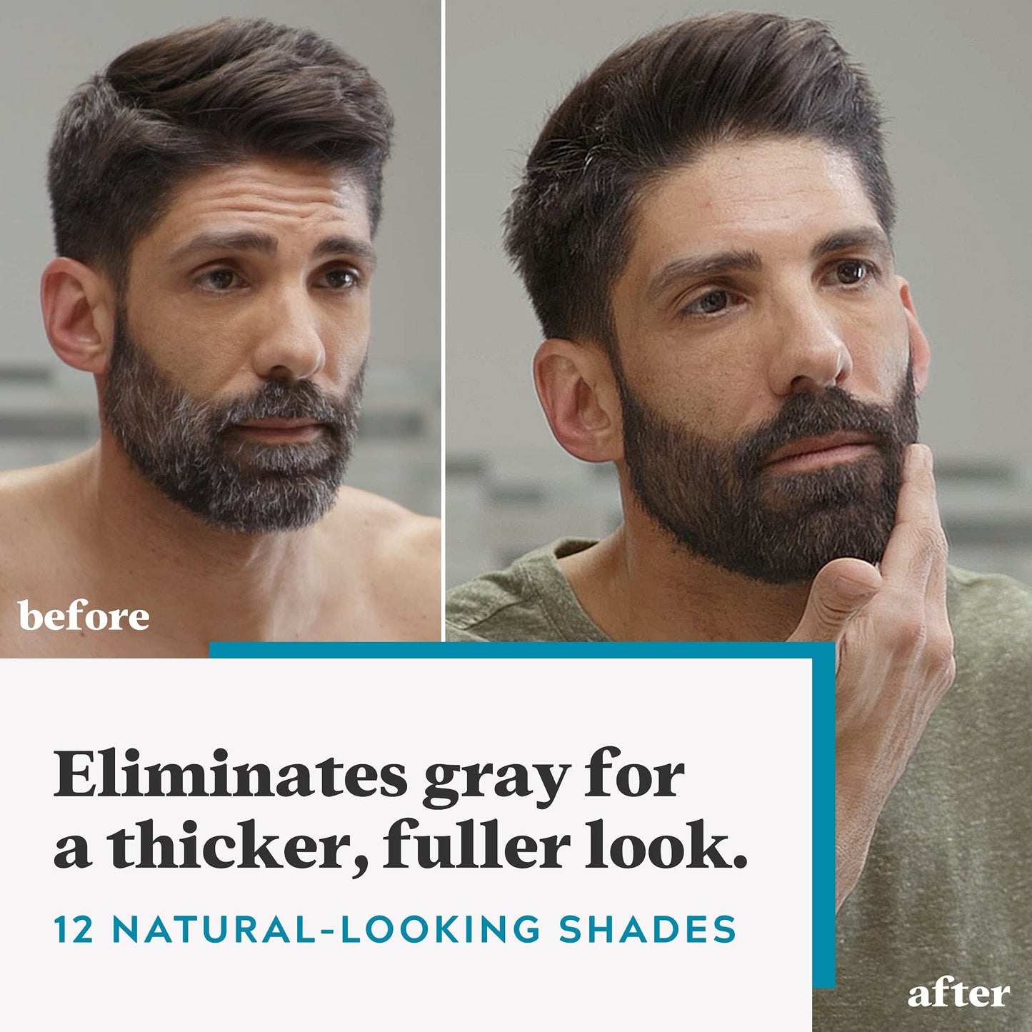White Smoke Just For Men Mustache & Beard multiple uses Beard Dye for Men with Brush Included, With Keratin Biotin Aloe and Coconut Oil for Healthy Facial Hair - Light Brown, M-25, Pack of 1 (Packaging May Vary)