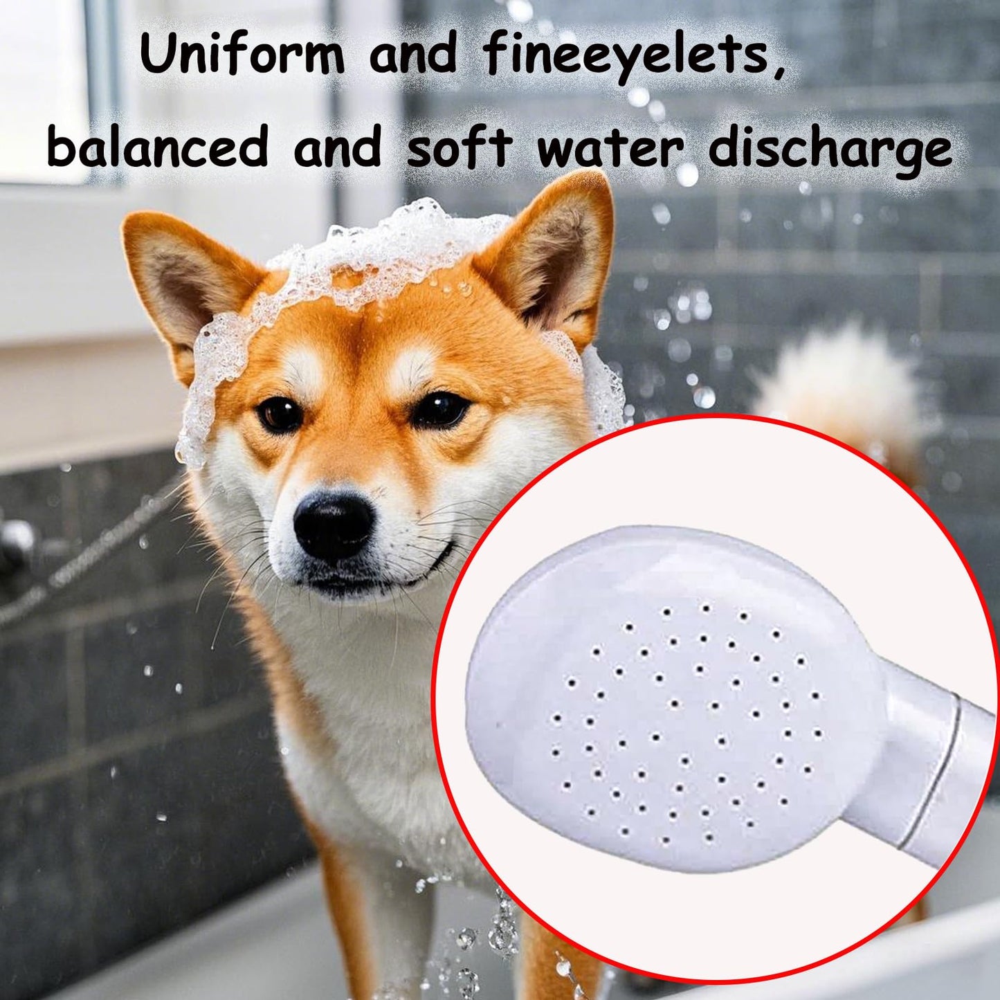 White Smoke CaoXiong 13.12ft/4m Sink Spray Hose, Portable Shampoo Sprayer, Handheld Sink Spray Shower Head Spray Hose for Bathing Baby, Pets, Washing Hair, Rinsing Vegetables, Utility Sink
