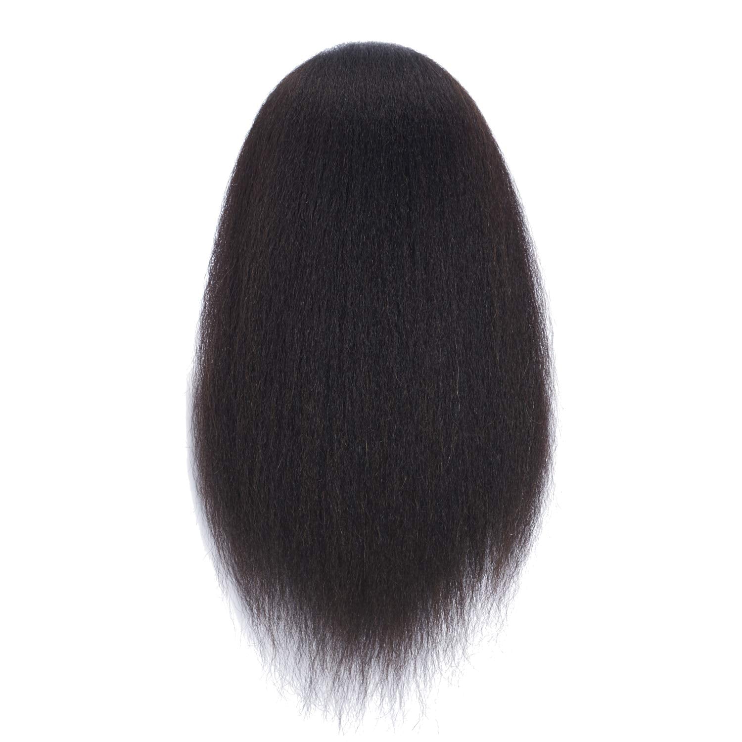 Dark Slate Gray Headfix Hair Mannequin Head 100% Real Hair Hairdresser Practice Styling Training Head Cosmetology Manikin Doll Head With Clamp (6F1919B0216)