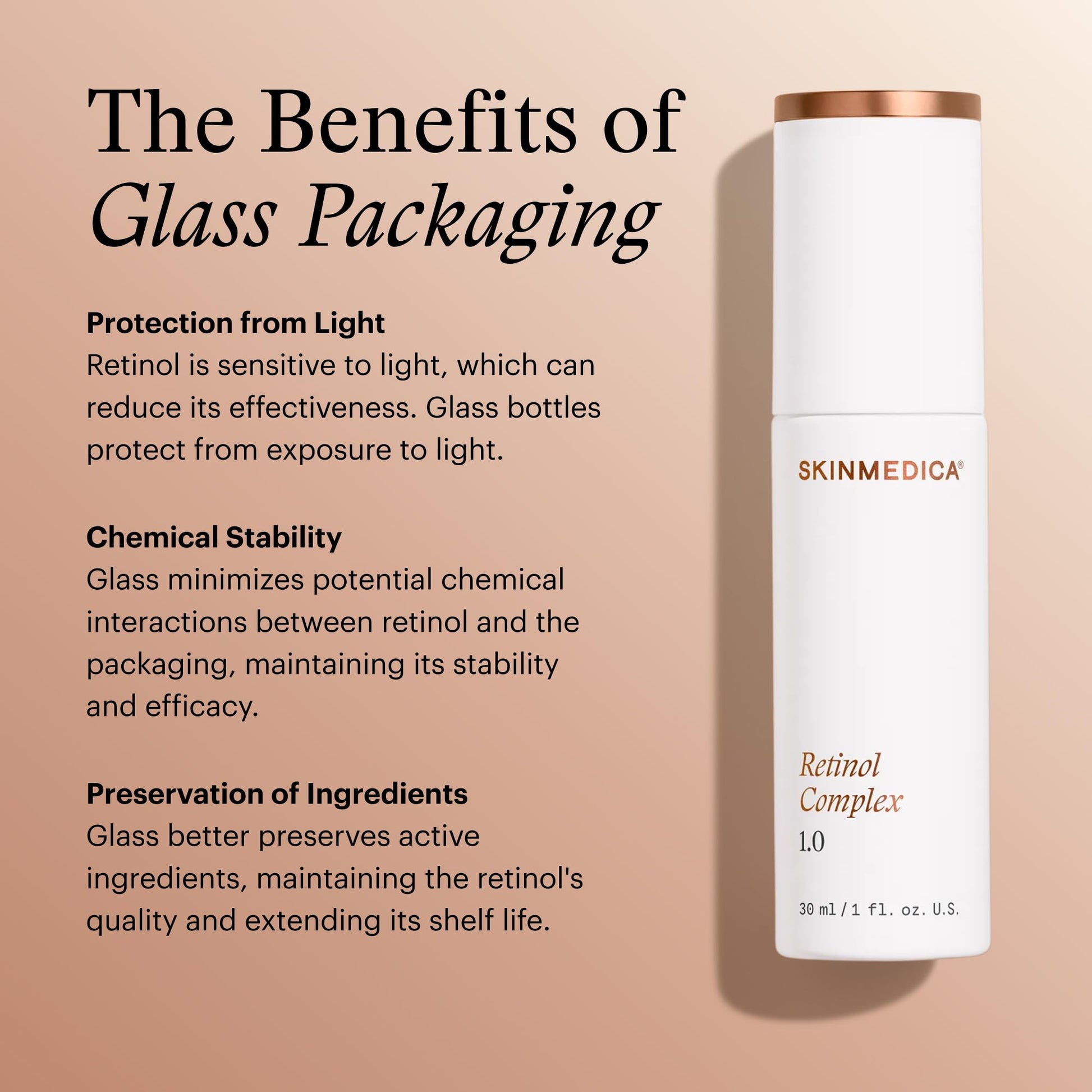Tan SkinMedica Retinol Serum Complex 1.0 - Retinol Serum for Face with Vitamin A Derivatives - Helps to Reduce the Appearance of Fine Lines and Improve Skin Tone & Texture (1 Fl Oz)