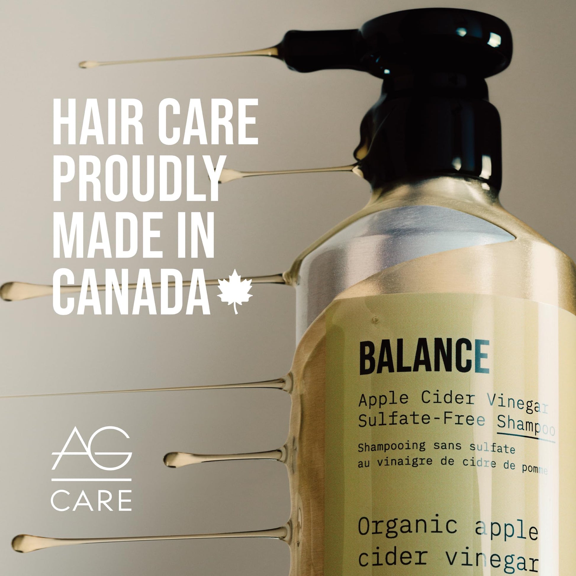 Gray AG Hair BALANCE Apple Cider Vinegar Sulfate-Free Shampoo Refill, 1L