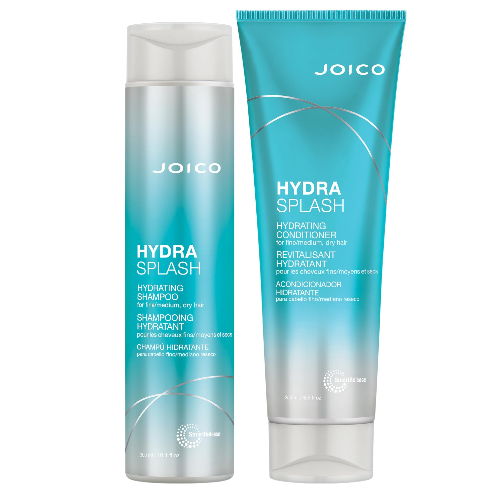 White Smoke Joico HydraSplash Hydrating Shampoo for fine hair Set