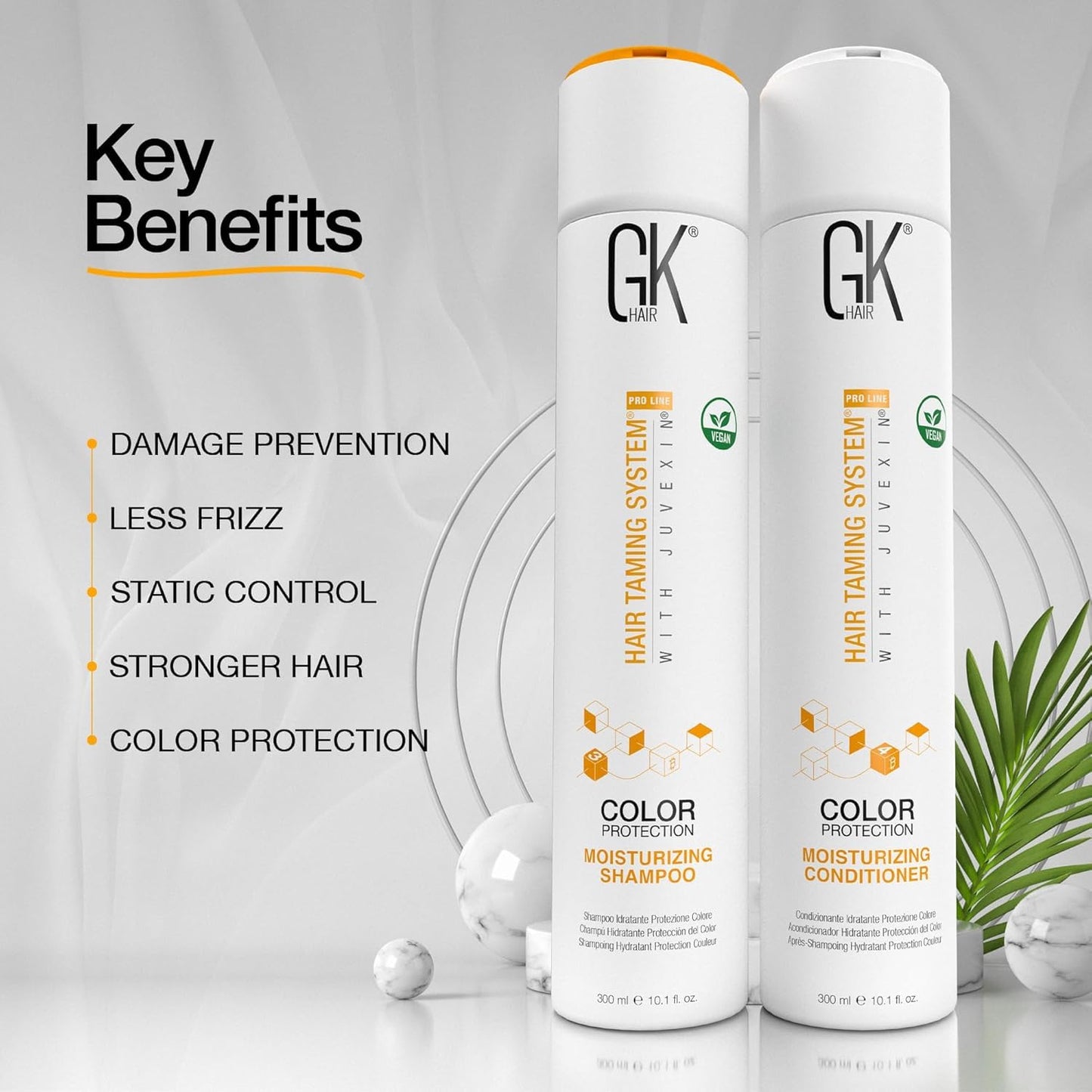 Light Gray GK HAIR Complete Hair Care Solution: Intense Hydration and Repair for Dry, Damaged, and Color-Treated Hair